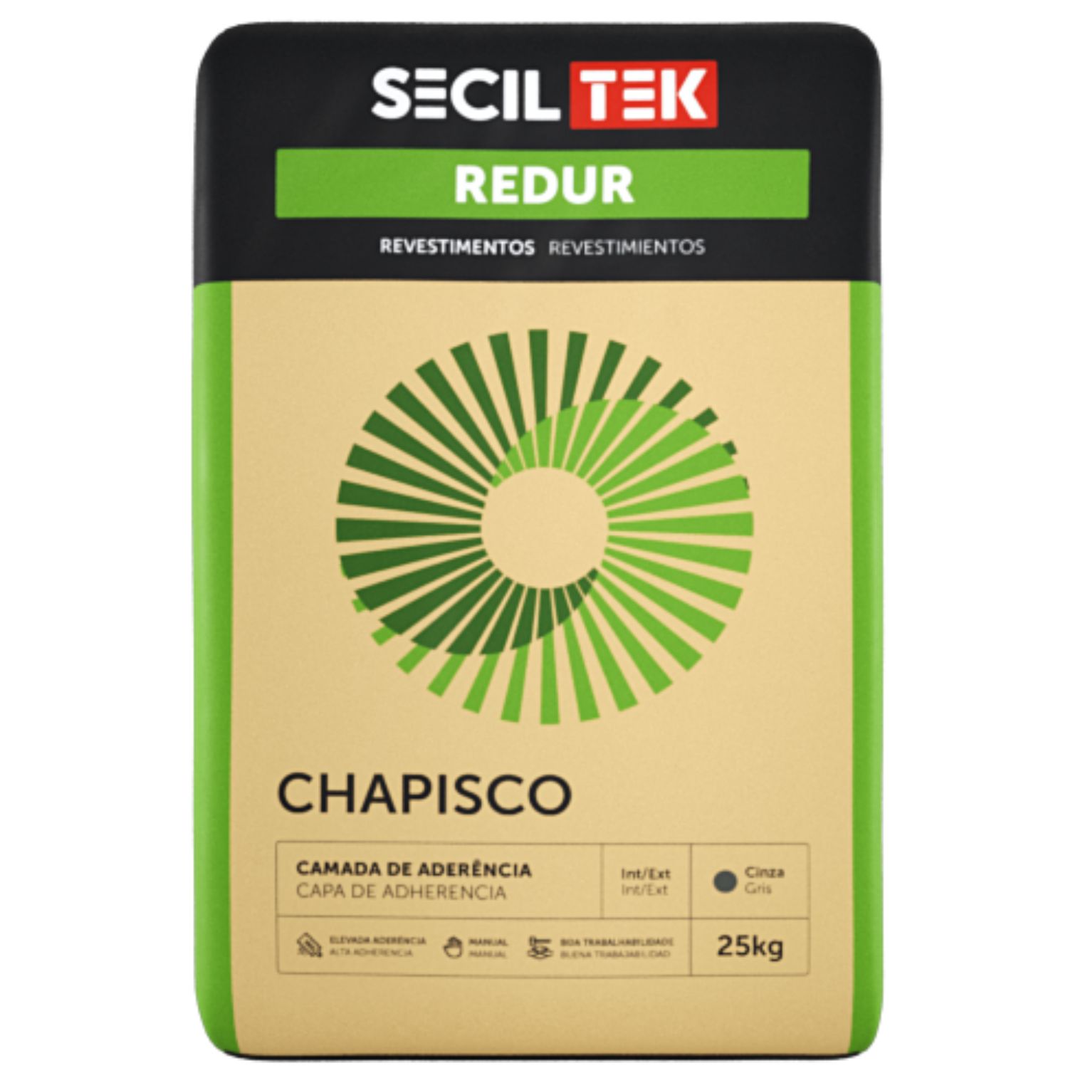 Argamassa de Aderência SecilTek Redur Chapisco 25KG