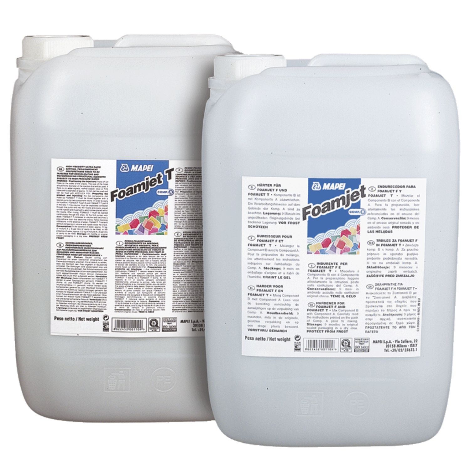 Resina de Injeção Rápida Impermeabilizar Estruturas Infiltrações Água Mapei Foamjet T