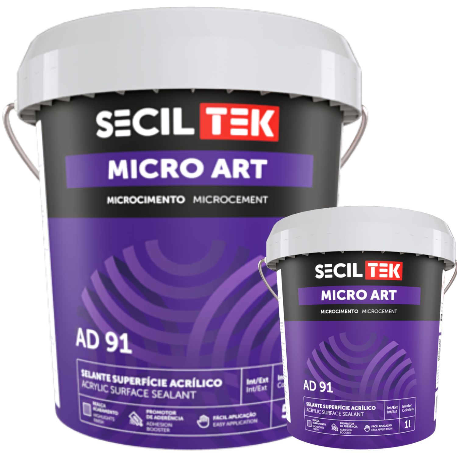 Selante Superfície Acrílico Microcimento SecilTek Micro Art AD 91 1L/5L