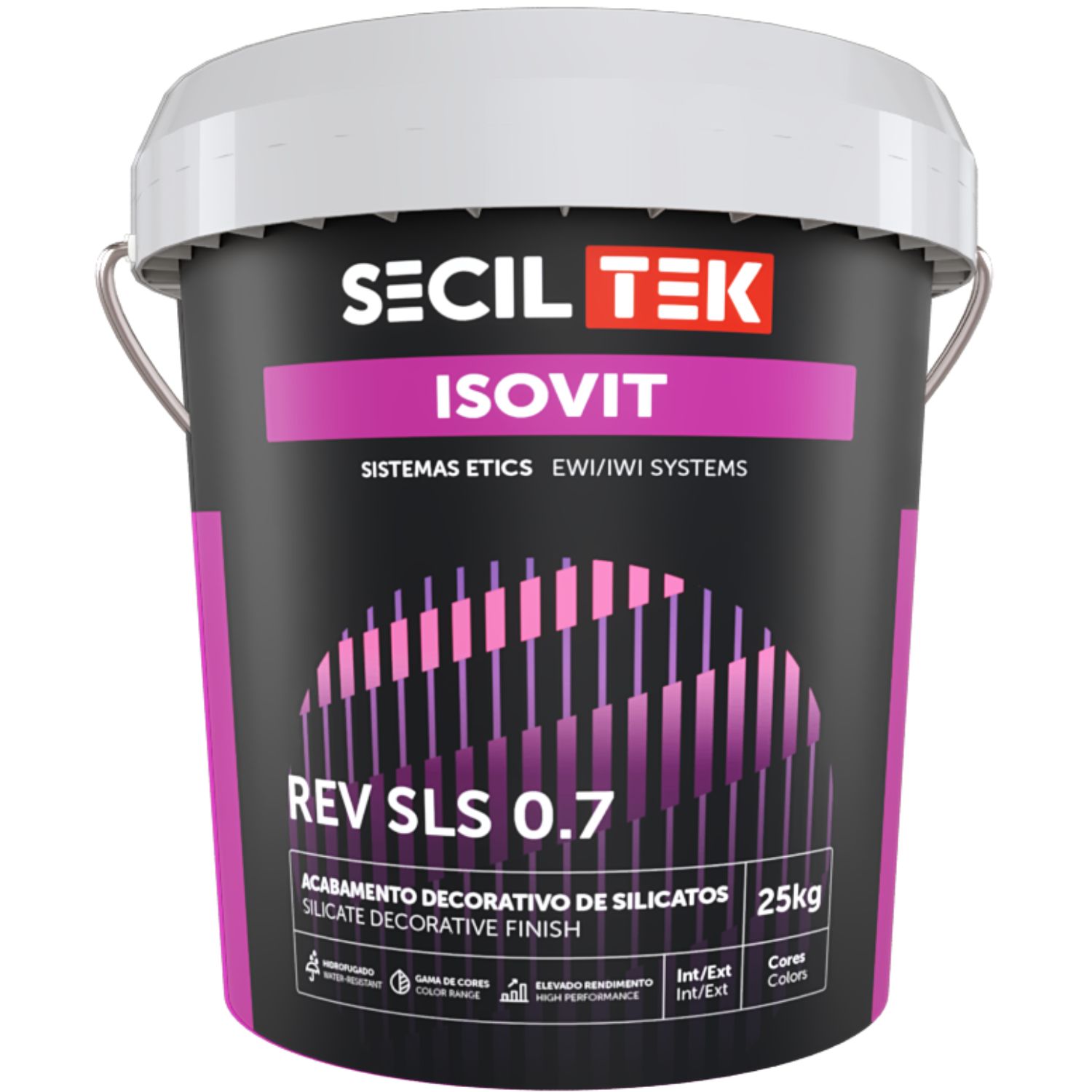 Acabamento Decorativo Silicatos Proteção Fungos Algas Etics/Capoto SecilTek Isovit Rev SLS 0.7