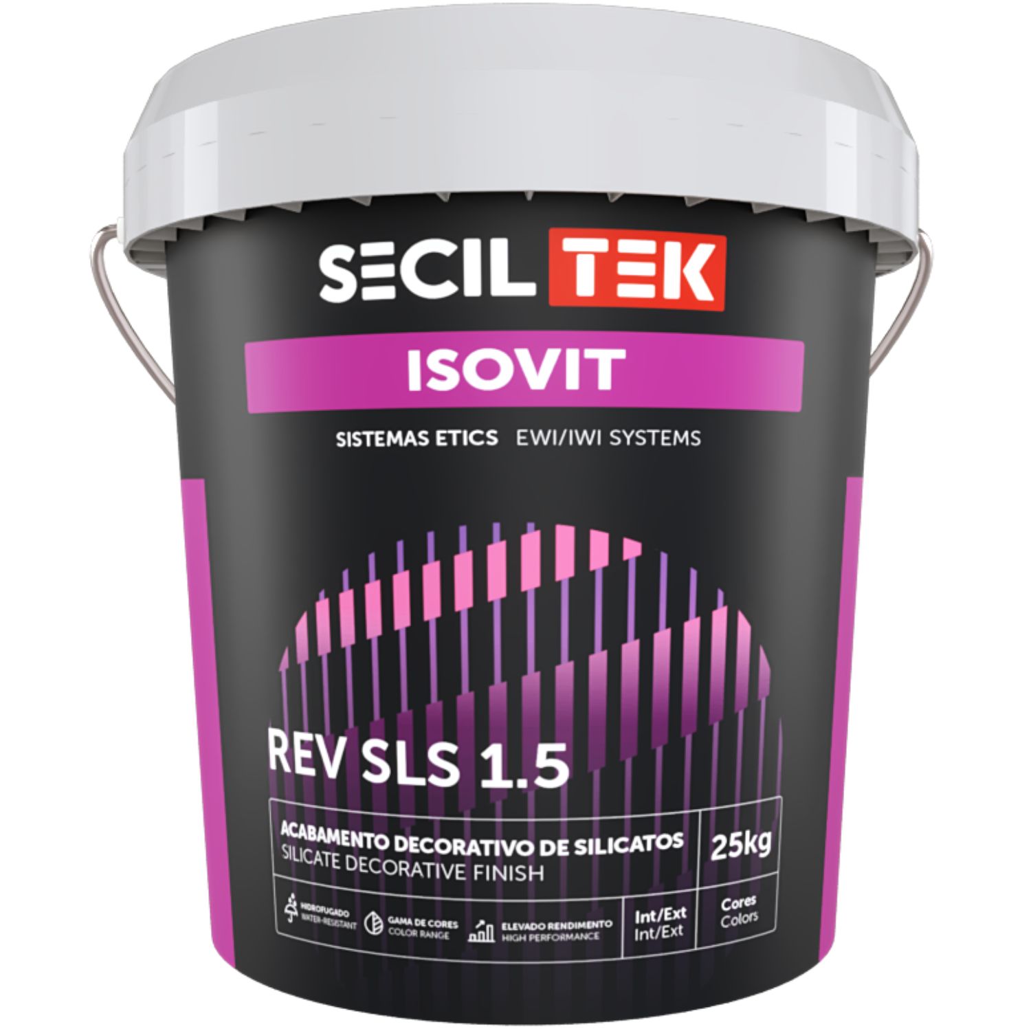 Acabamento Decorativo Silicatos Proteção Fungos Algas Etics/Capoto SecilTek Isovit Rev SLS 1.5