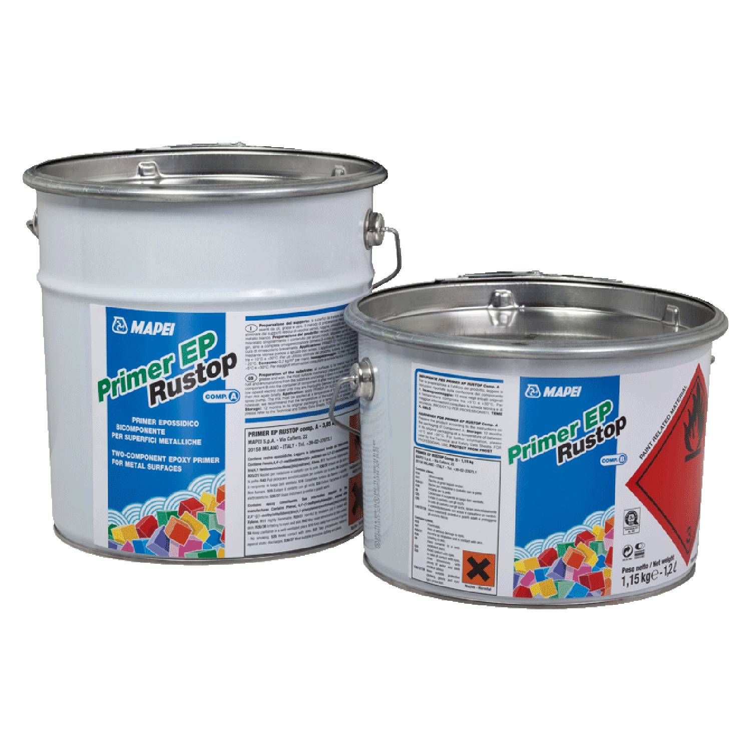 Primário Epóxi Mapei Primer EP Rustop para Superfícies Metálicas 5KG