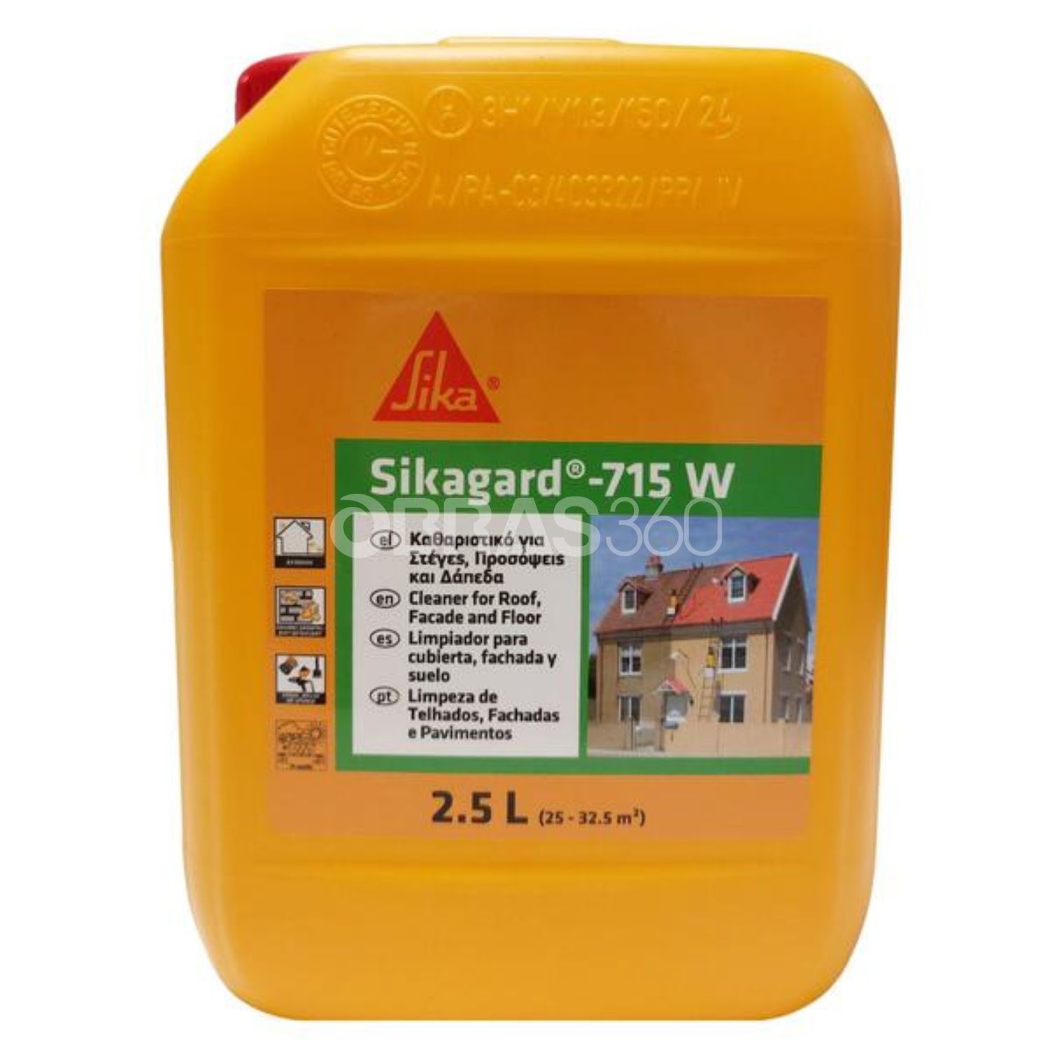 Removedor de Musgo e Algas Sika Sikagard-715 W Interior/Exterior Edifícios 2,5 Litros