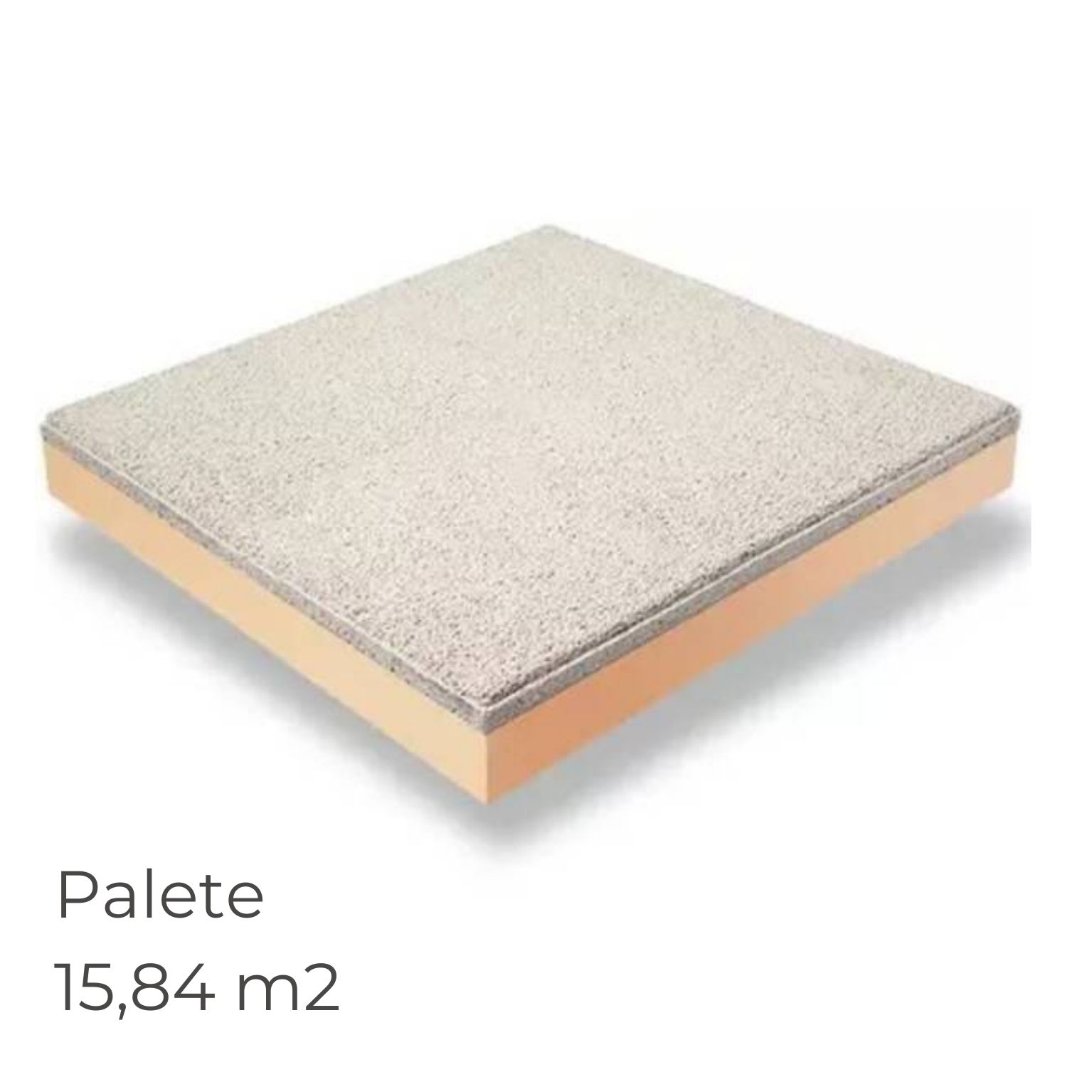 Lajeta Térmica Texlosa R Branca 60X60CM 40MM a 80MM Isolam./35MM Betonilha Palete Isolamento Térmico