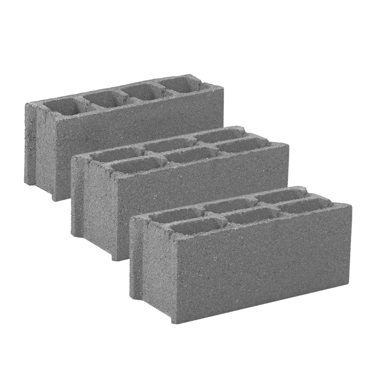 Bloco de Betão Alvenaria Parede Interior Exterior Normal 10/15/20/25CM