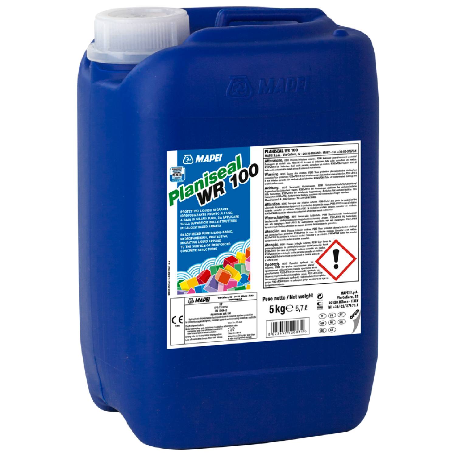 Protetor Estruturas Betão Armado Expostas Agentes Agressivos Mapei Planiseal WR100