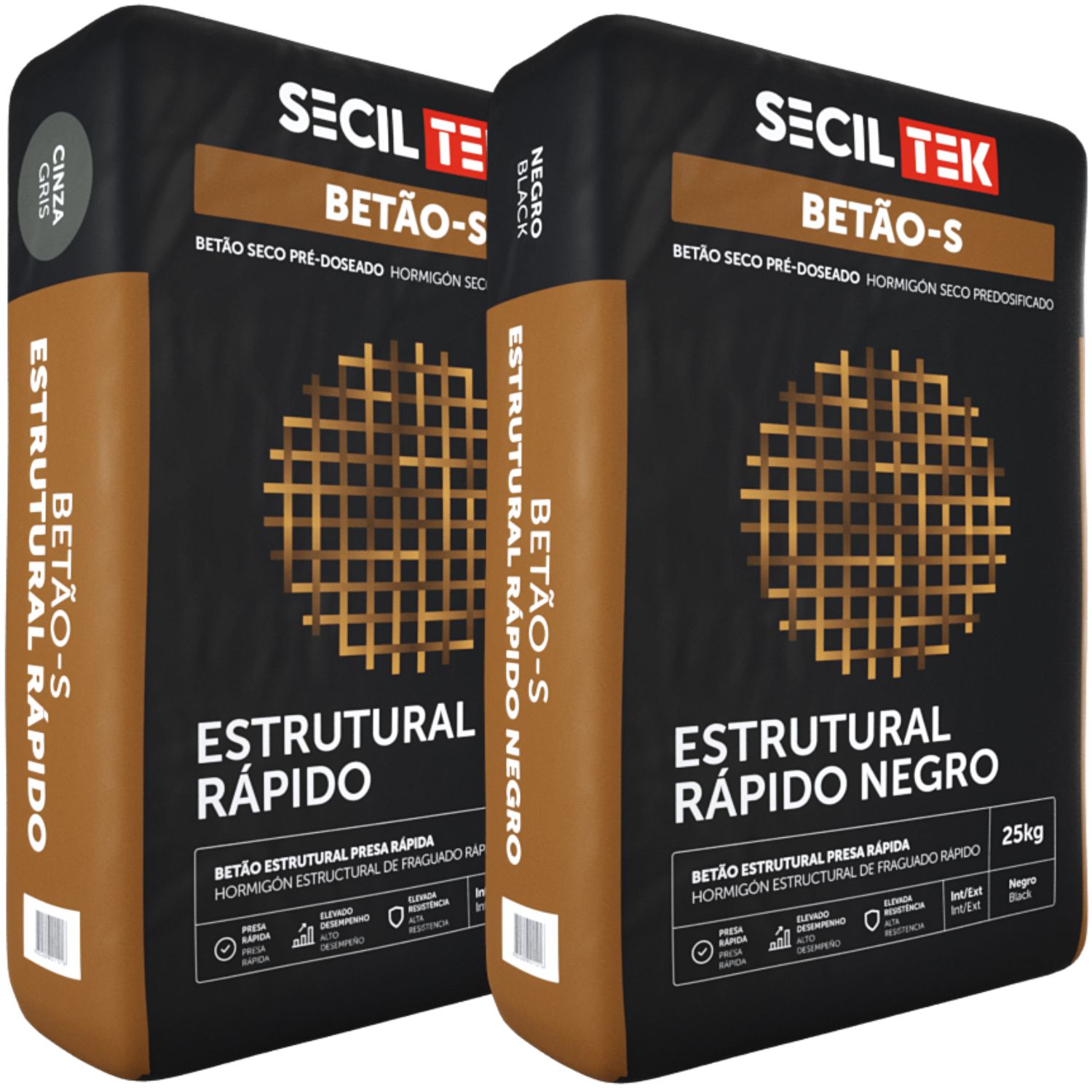 Bet o S Estrutural R pido Caixas Visita SecilTek Bet o Seco Cinza Negro 