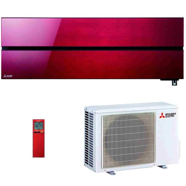 Ar Condicionado Mono Split Mitsubishi Kirigamine Style - 9.000 BTU Vermelho– MSZ-LN25VGR - Inclui sistema WI-FI MelCloud