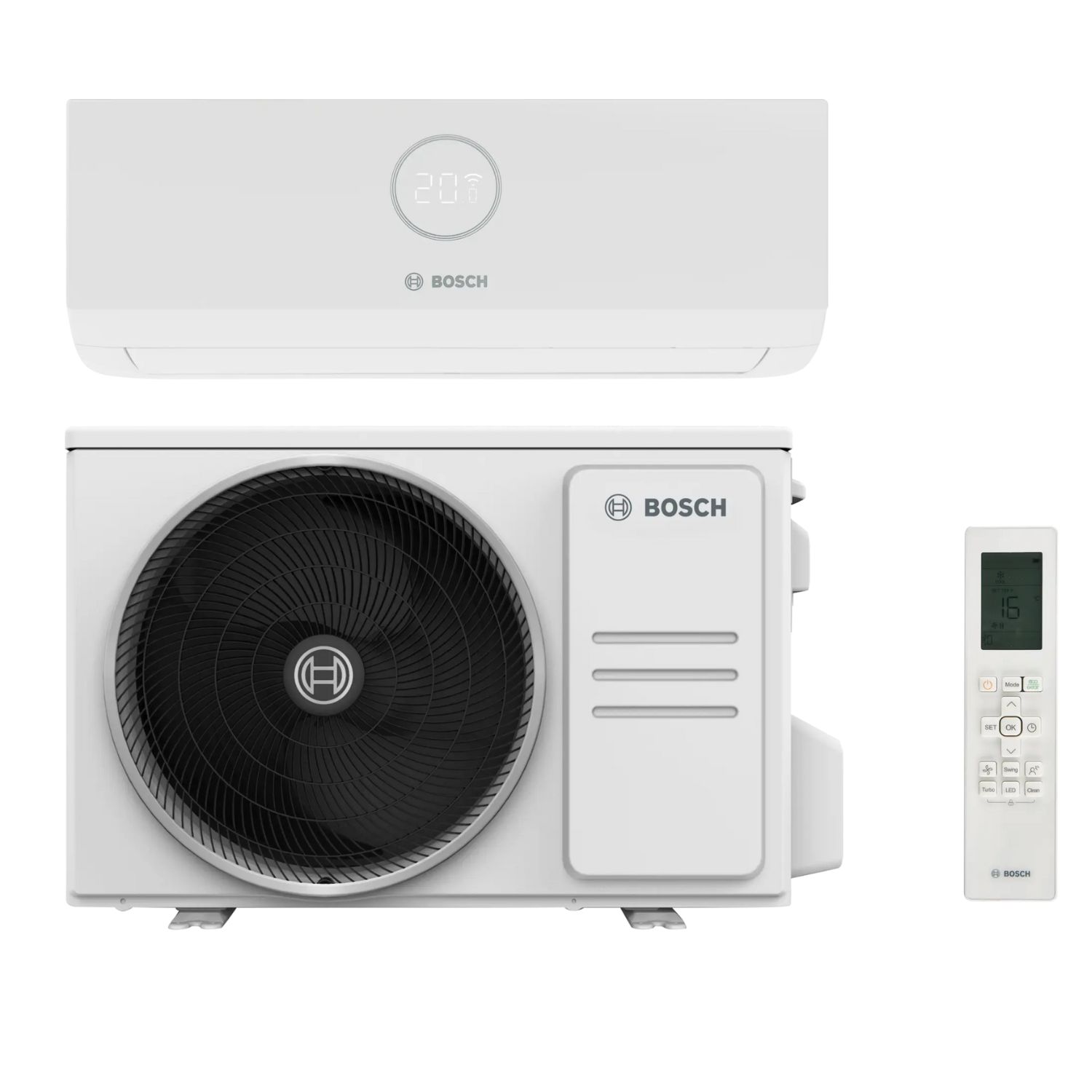 Ar Condicionado Mono Split Mural Bosch Climate 3000i (R-32) 9000/12000/18000/24000BTUs