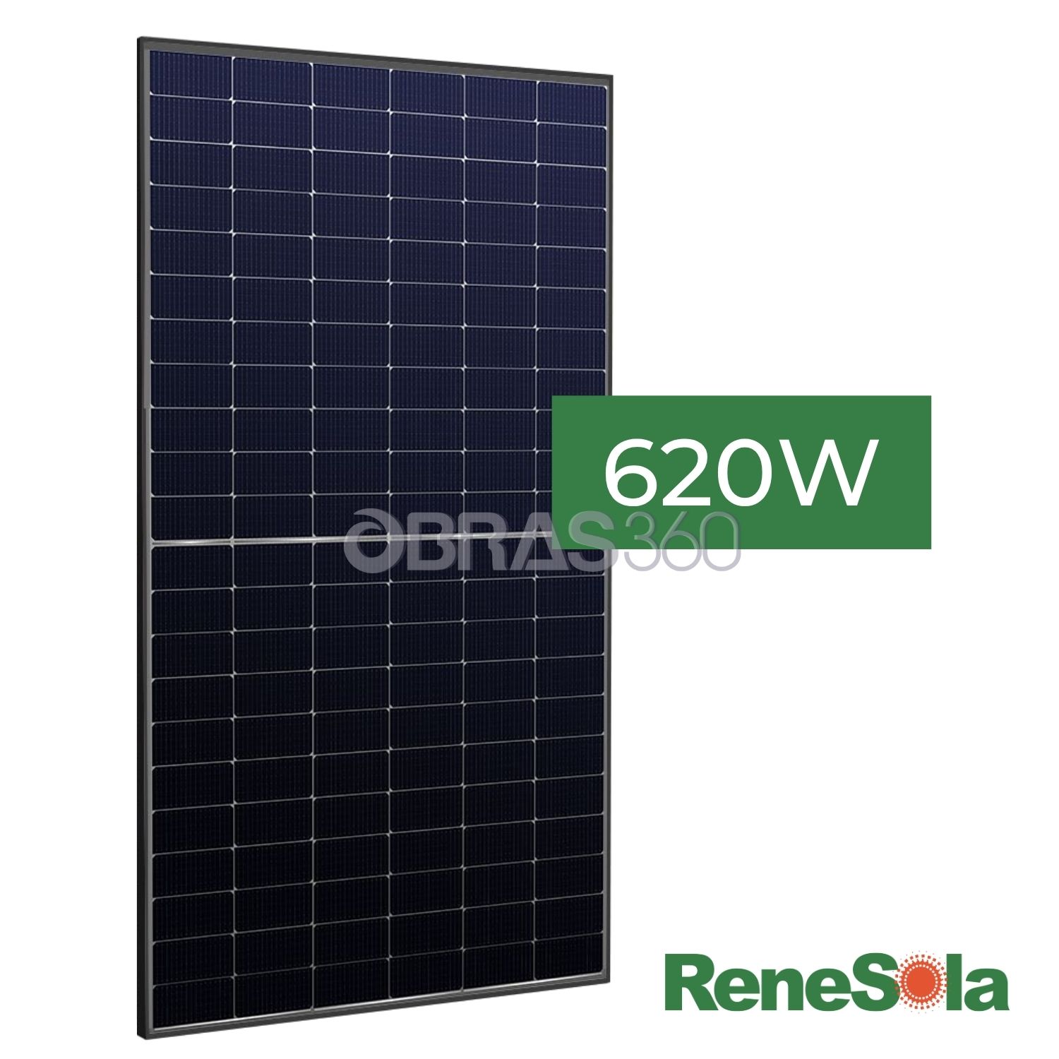 Módulo Fotovoltaico 620W Renesola Bifacial N-Type MBB Half-Cell RS5J-620NBG-E1 Composite Frame