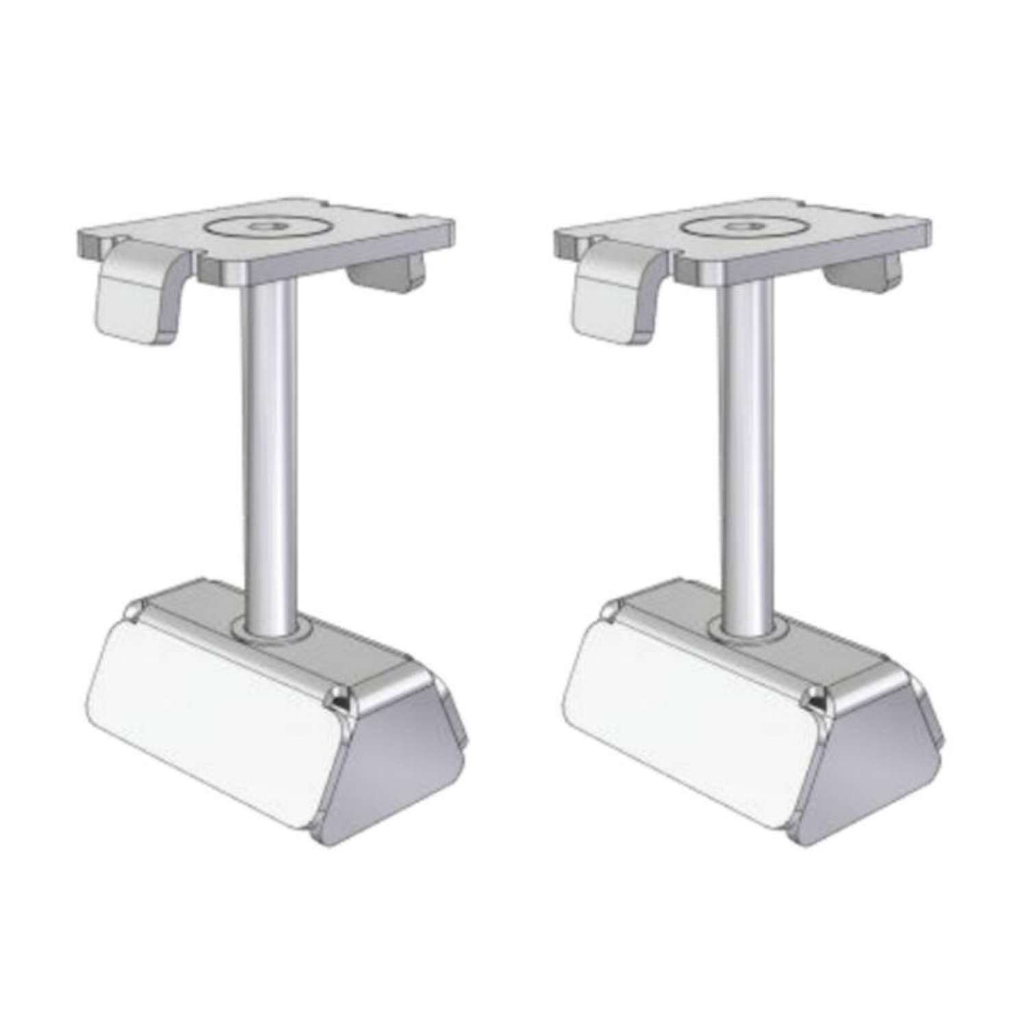 Kit 2 Unid. Fixação Central Parafuso em Inox para Base de Betão Módulo Fotovoltaico