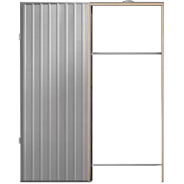 Cassete Porta Correr SIMPLES PAREDE GESSO, Espessura 70MM Montagem Semi-Automática - Porta: 1100(L)x2100(H) MM - Por Encomenda