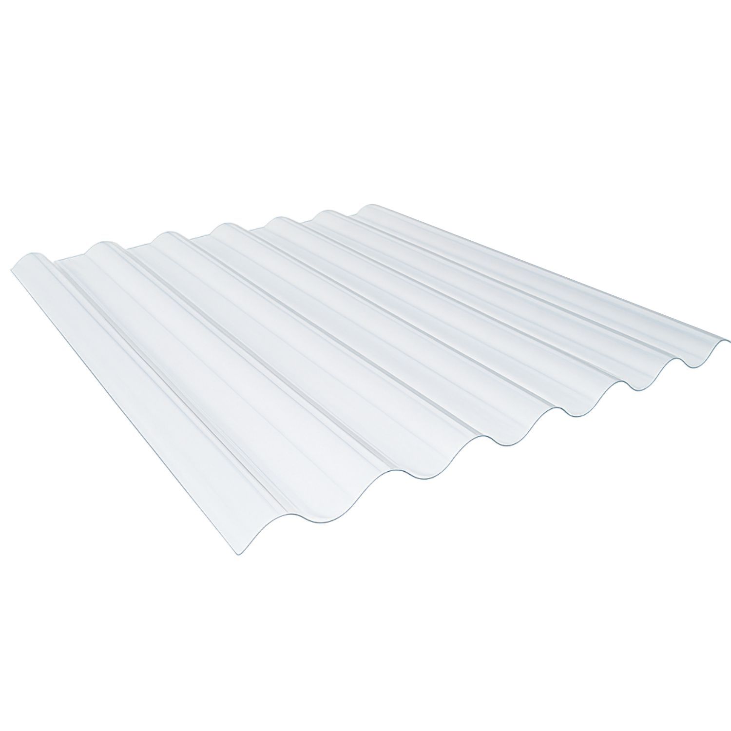 Placa Policarbonato Resistente Ondulada Minionda 76/18 Cobertura Estufa Transparente Proteção UV