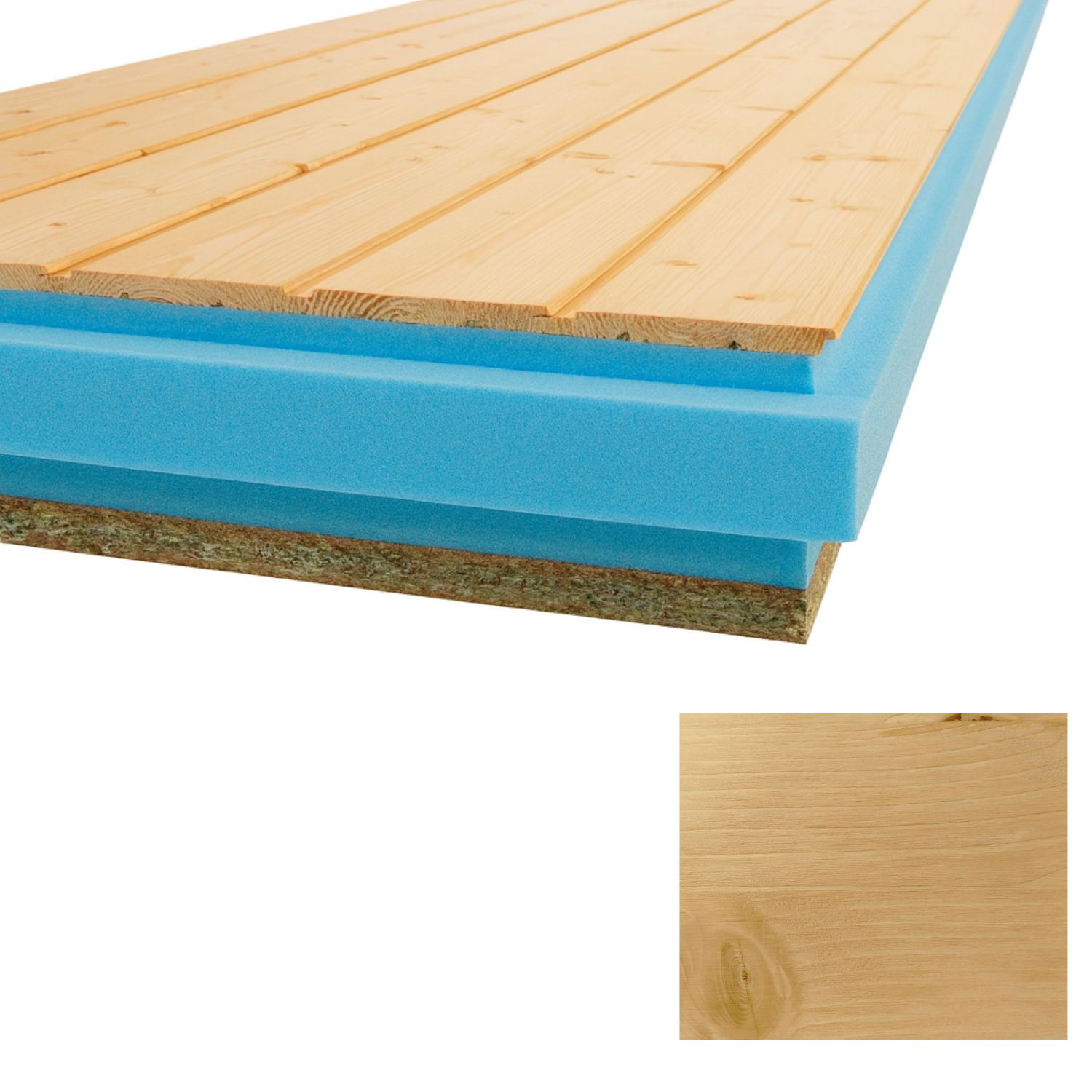 Painel Sandwich Cobertura Thermochip TAH Friso Abeto com Velatura Castanho