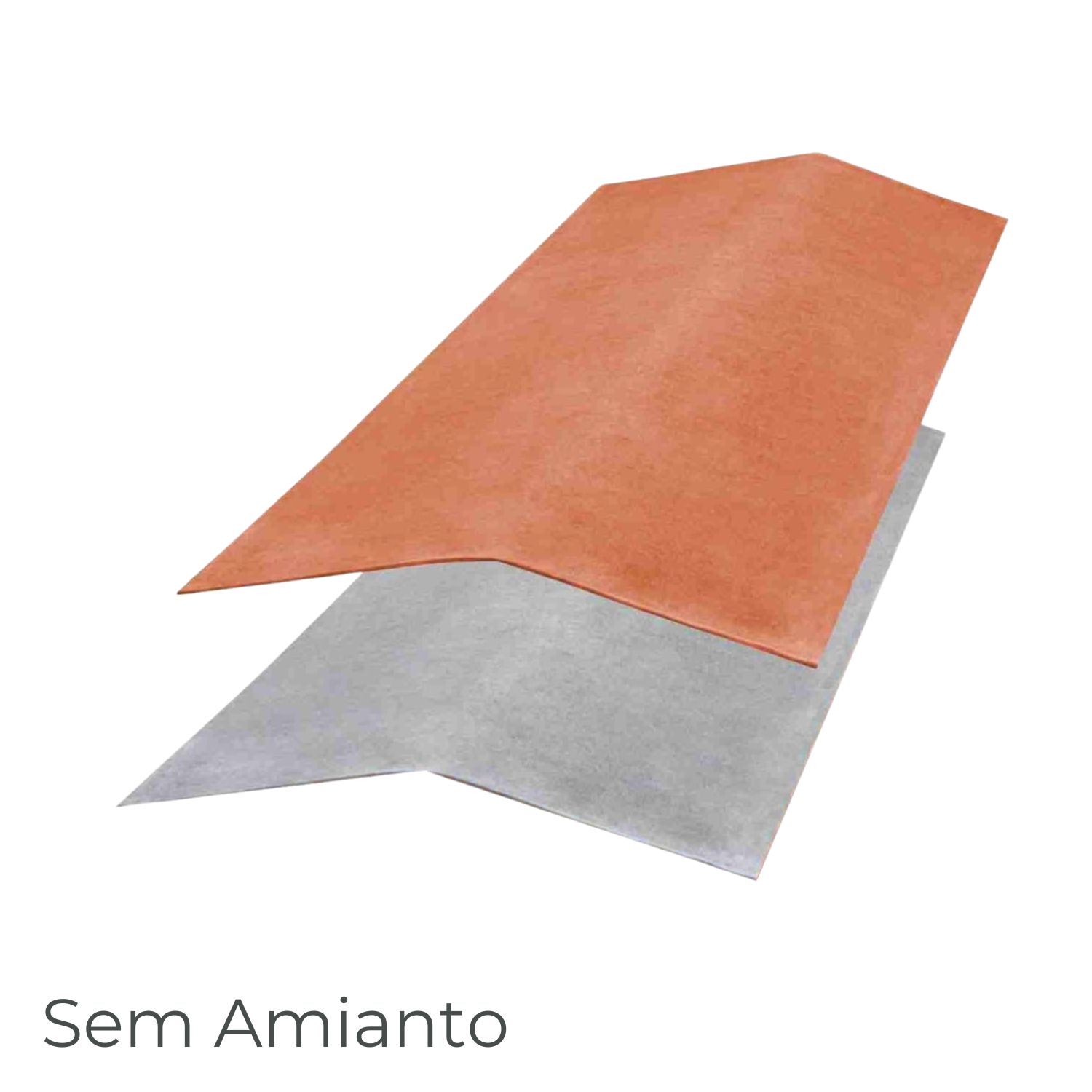 Cumeeira Fixa Lisa para Placa Ondulada Fibrocimento Perfil Europa Telhados e Coberturas Ecolite