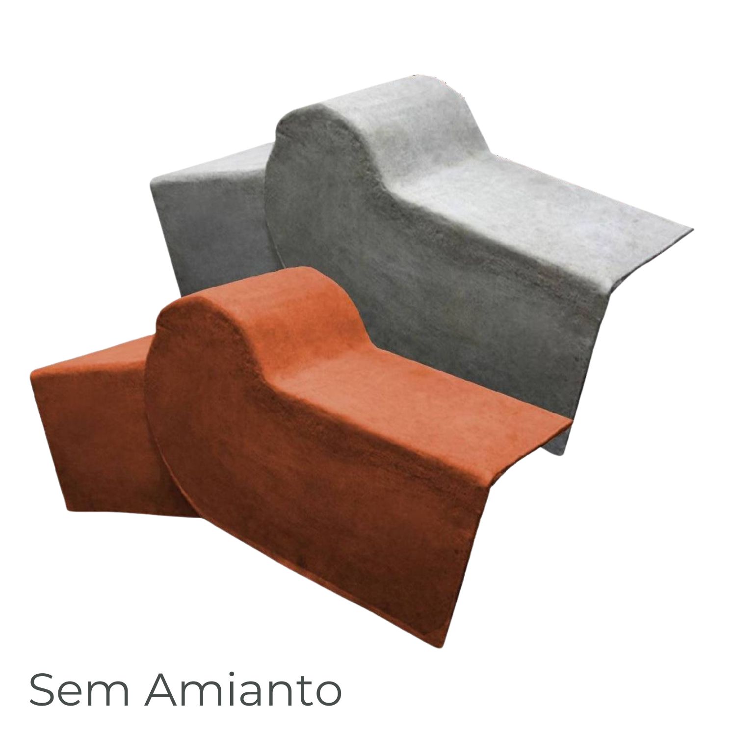 Remate de Topo para Cumeeira Móvel em Fibrocimento Telhados e Coberturas Ecolite