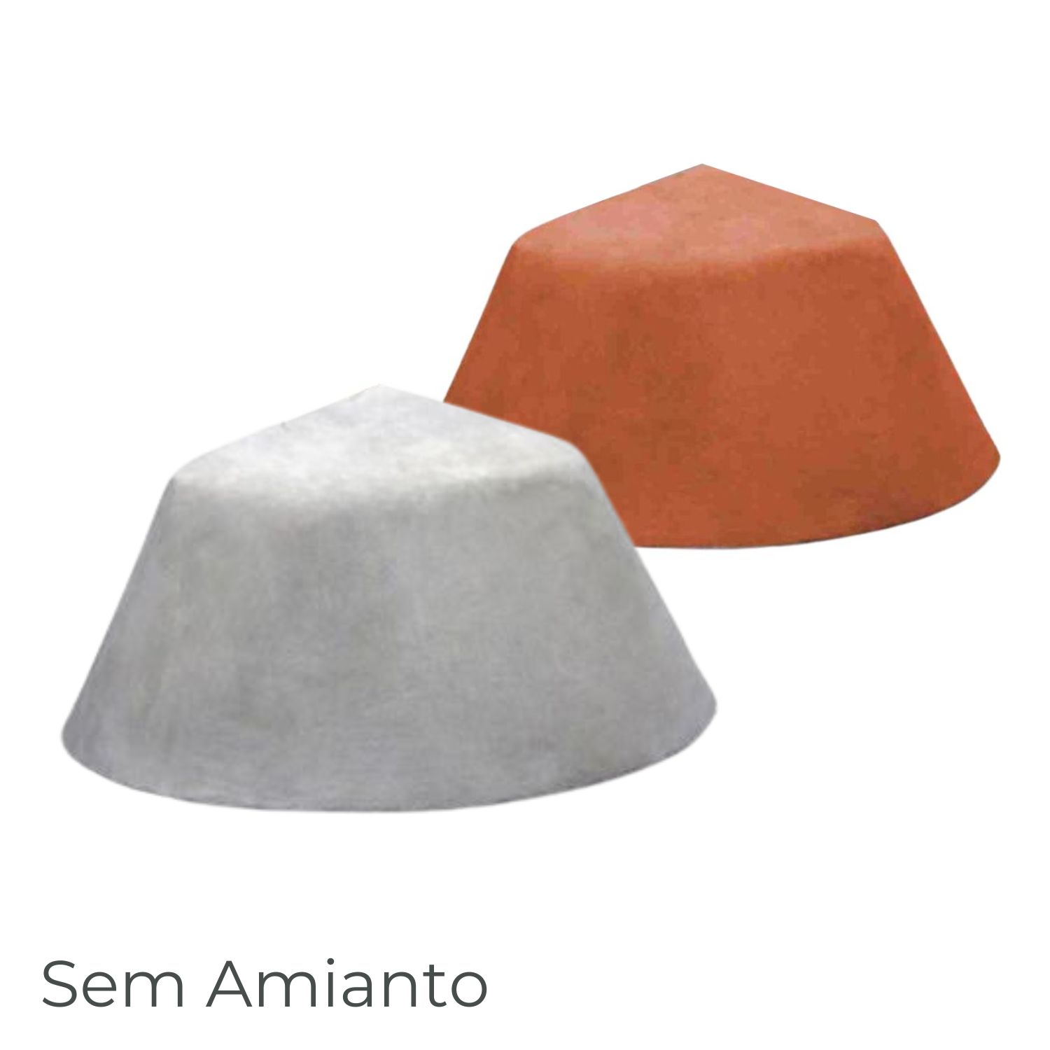 Remate Circular em Fibrocimento Telhados e Coberturas para 3 ou 4 Vertentes Ecolite