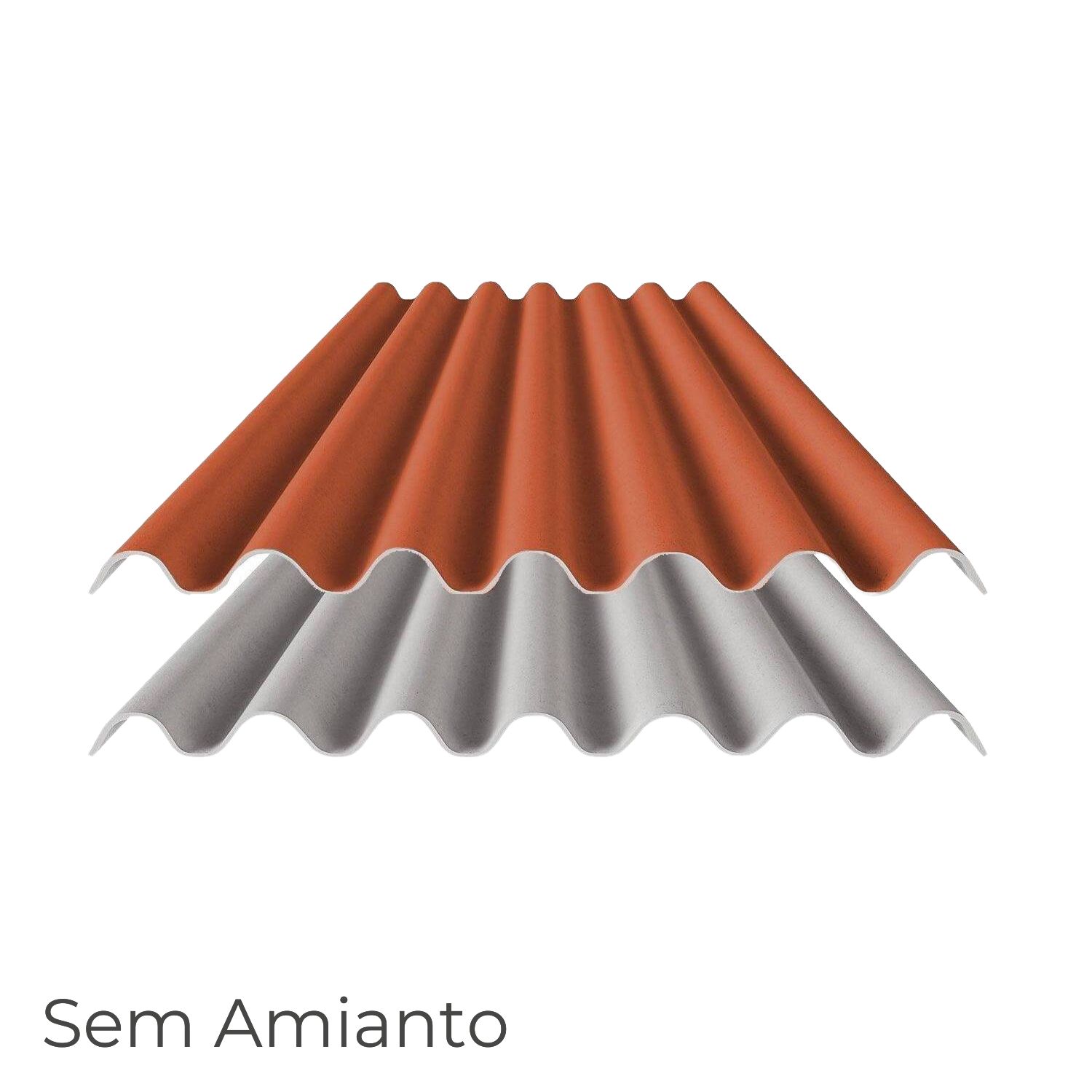 Placa Ondulada Fibrocimento Perfil Europa 177/51 Telhados e Coberturas Ecolite