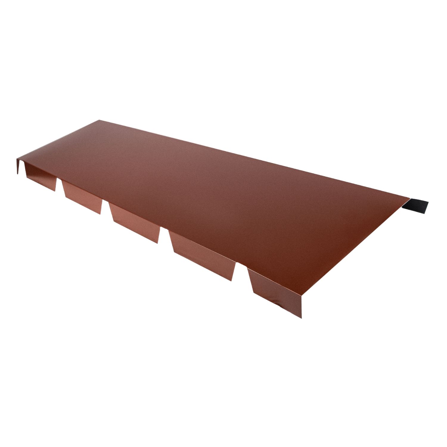 Cumeeira Fixa Recortada RAL3009 Painel Sandwich 5 Ondas