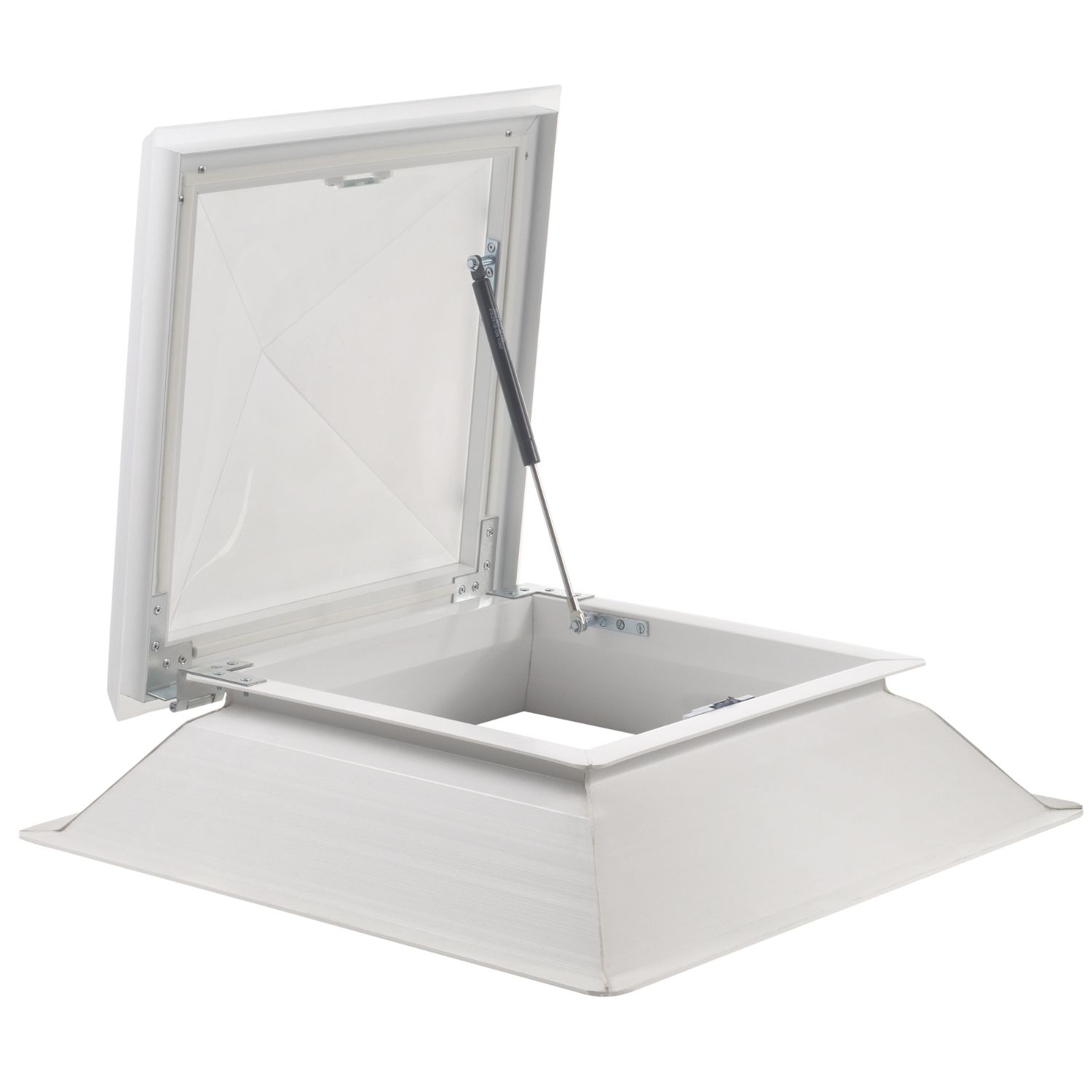 Claraboia Piramidal Abertura Telescópica Acesso Exterior Cúpula Acrílico Cobertura Garantia 5 Anos