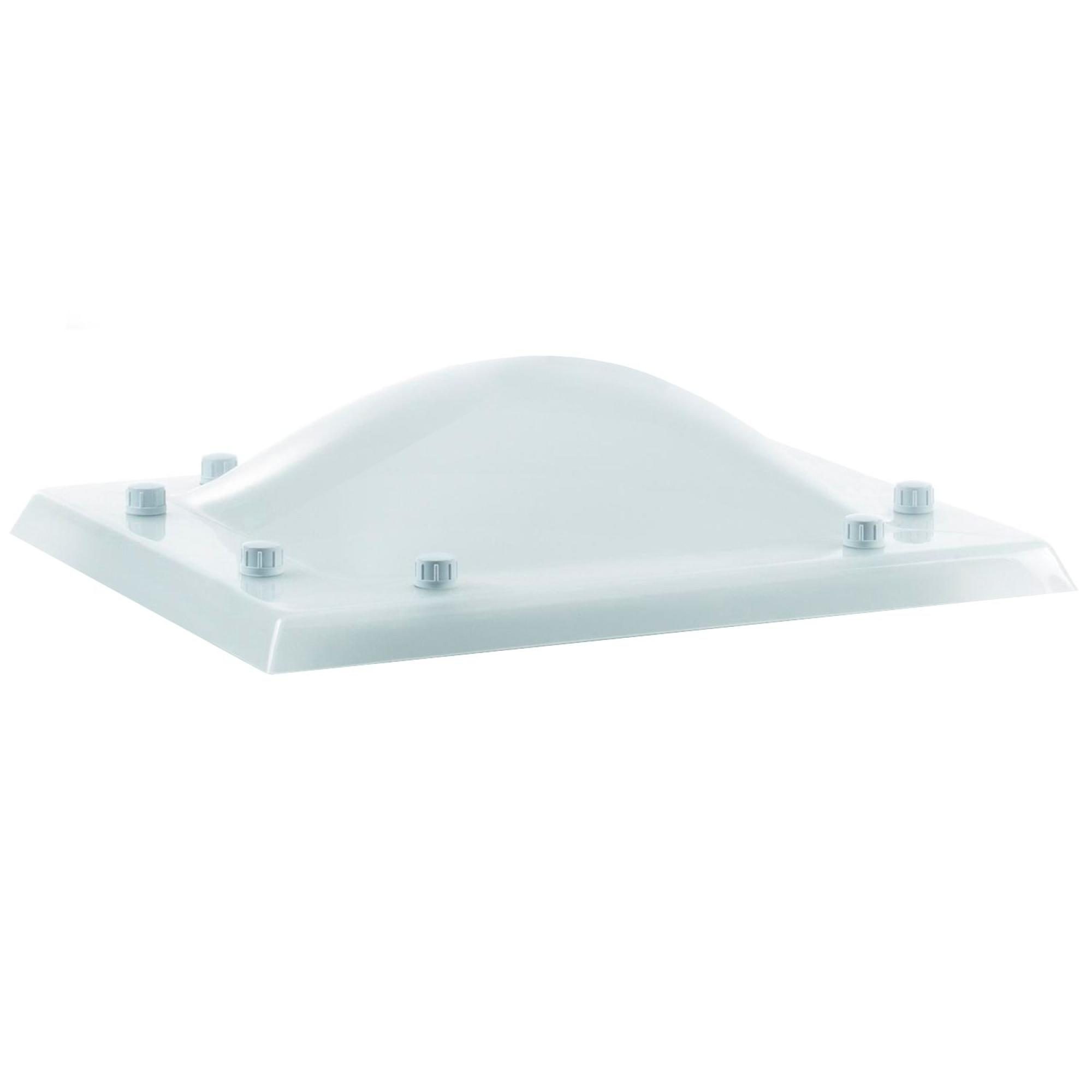 Cúpula Quadrada Acrílico Dupla Luz Natural Cobertura Garantia 5 Anos Protecção UV