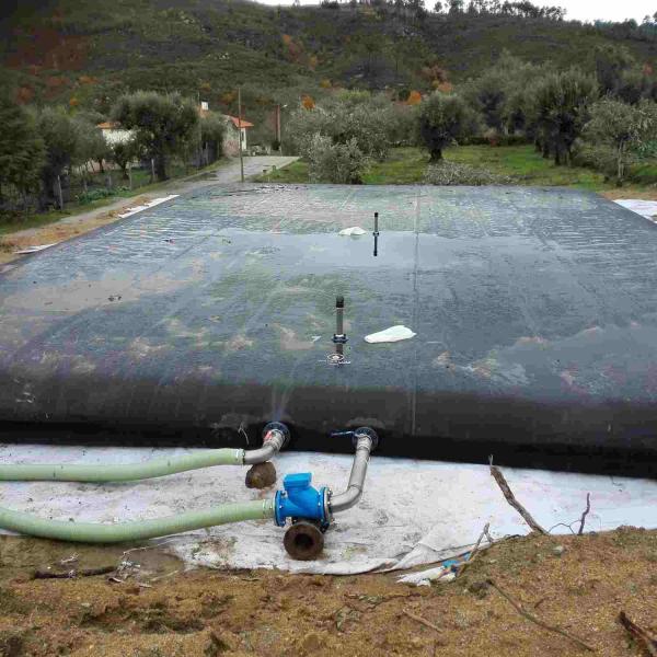 Reservatório Cisterna Flexível Waterlinx de 10 a 500M3 - Rega, Agricultura, Água - 15 m3 - 3,7 m x 6,2 m x 0,95 m