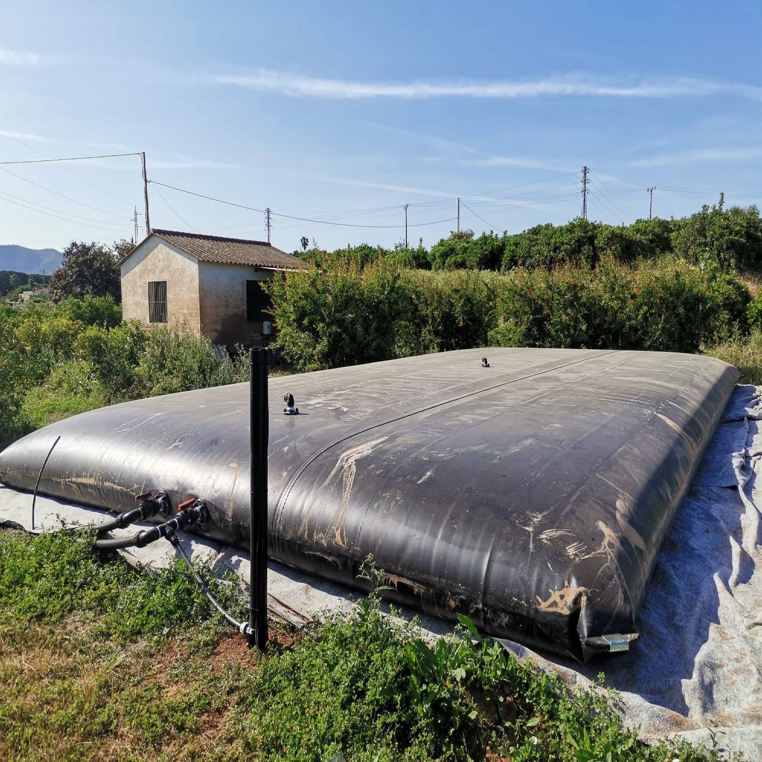 Reservatório Cisterna Flexível Waterlinx de 10 a 500M3 - Rega, Agricultura, Água - 15 m3 - 3,7 m x 6,2 m x 0,95 m