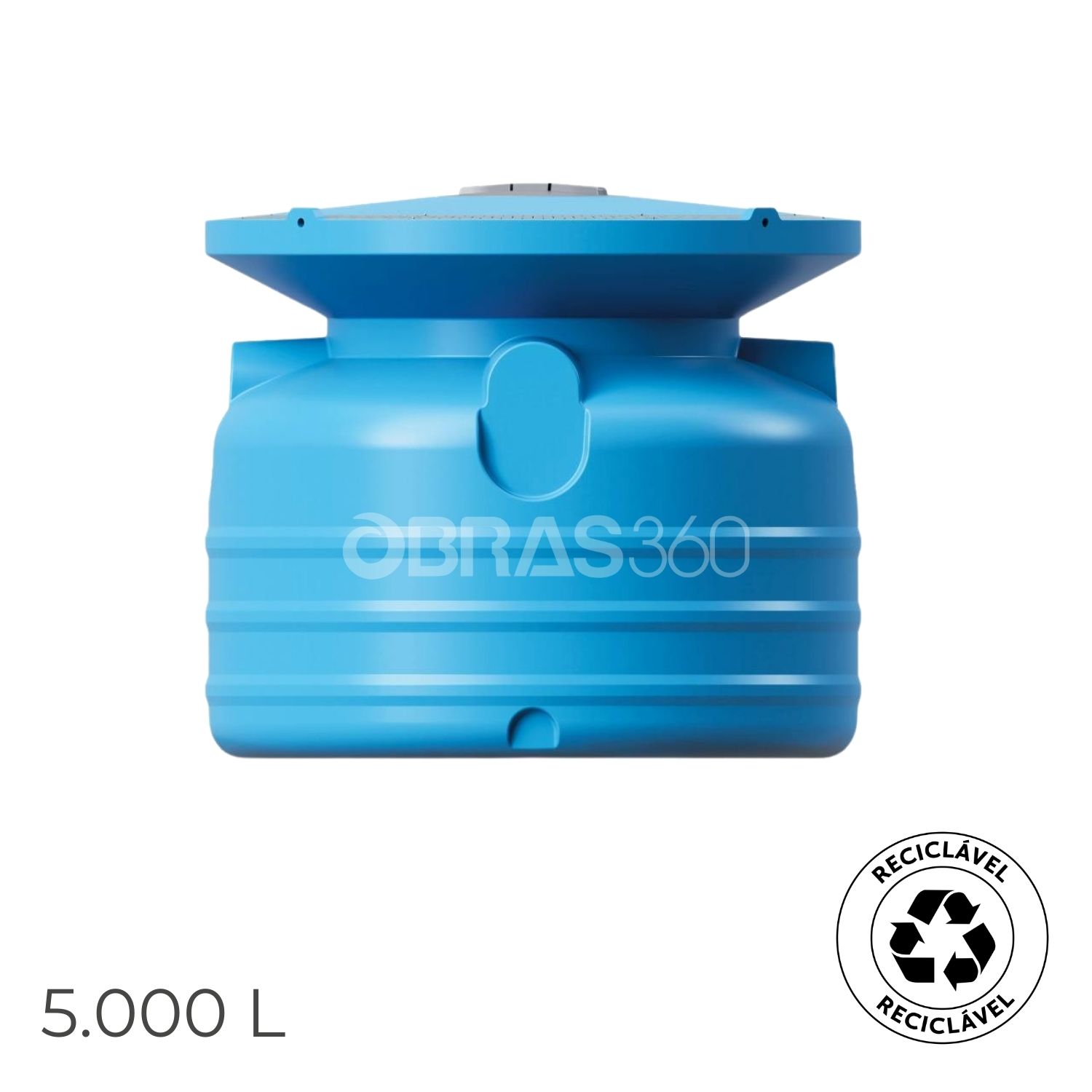 Reservatório Superfície Ecotank 5.000L Vertical Aproveitamento Águas Pluviais