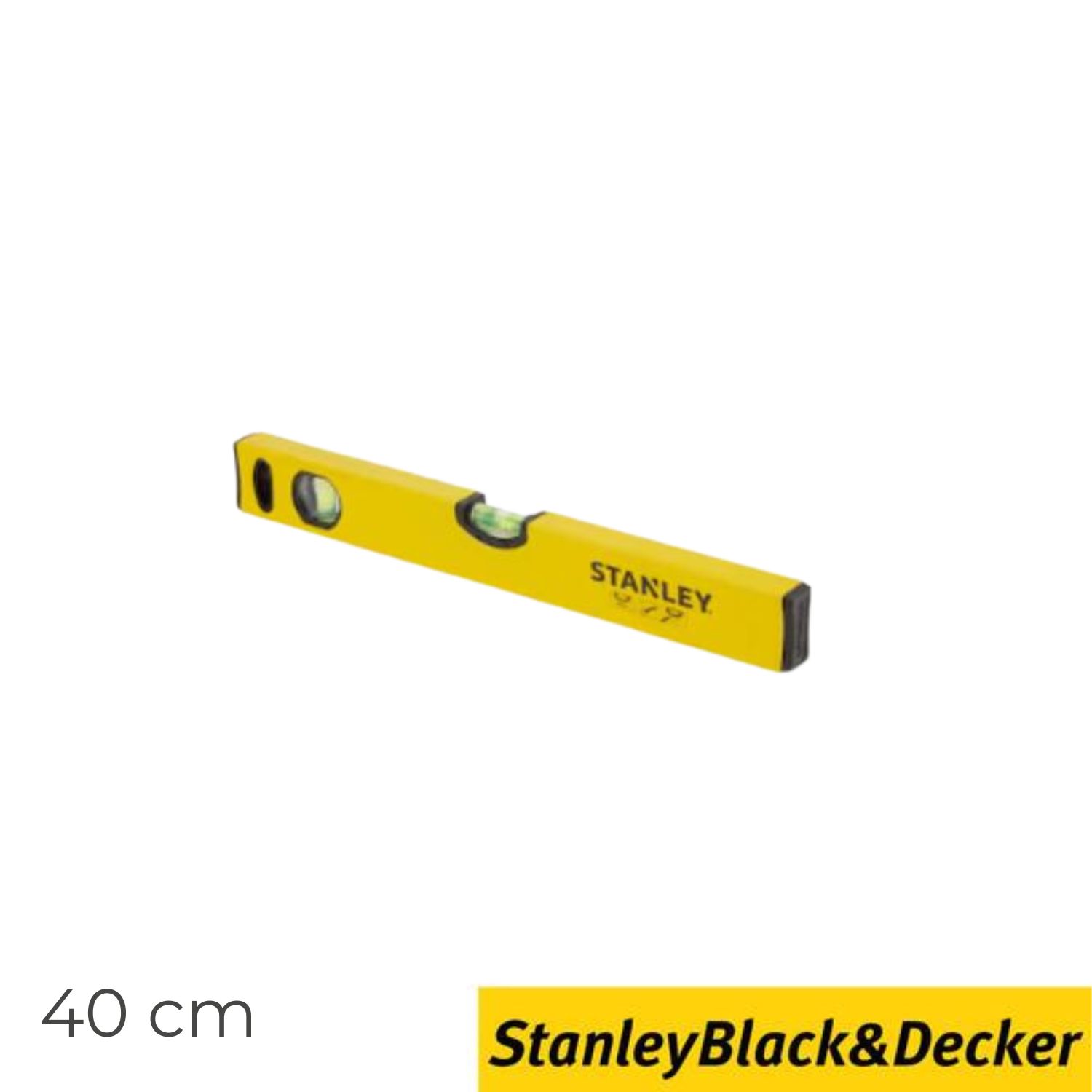 Nível Tubular Clássico 40CM Stanley STHT1-43102 Grandes Bolhas Tubulares