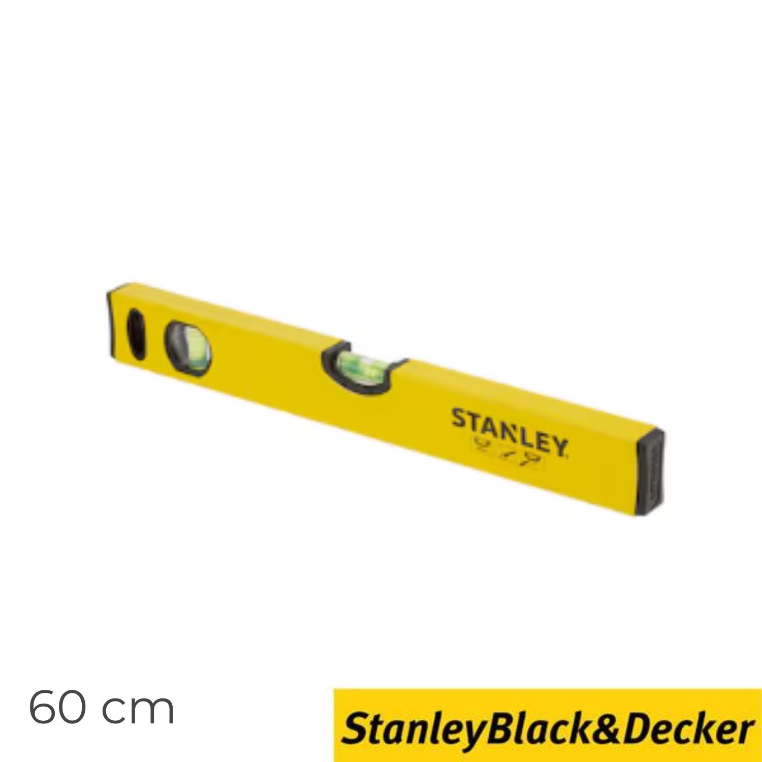 Nível Tubular Clássico 60CM Stanley STHT1-43103 Grandes Bolhas Tubulares