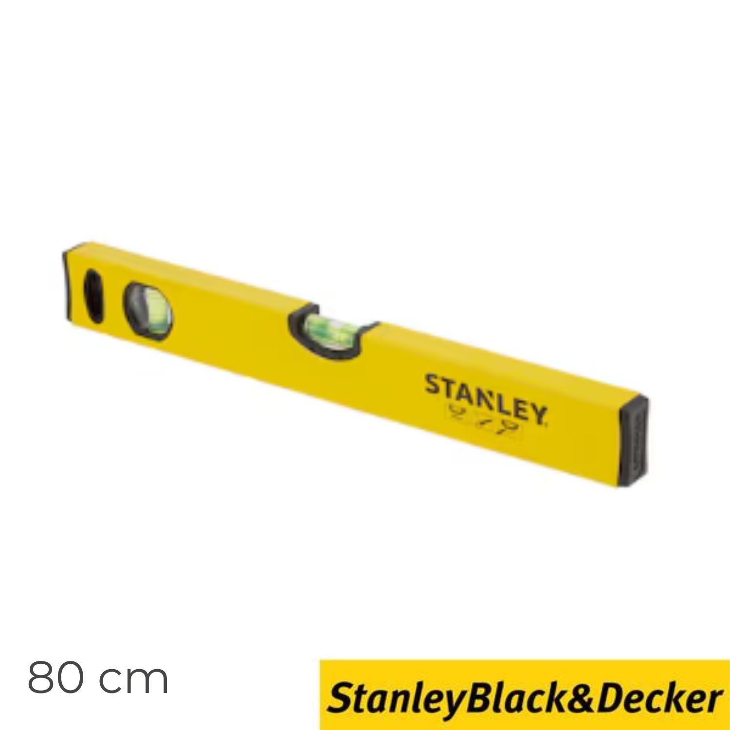 Nível Tubular Clássico 80CM Stanley STHT1-43104 Grandes Bolhas Tubulares