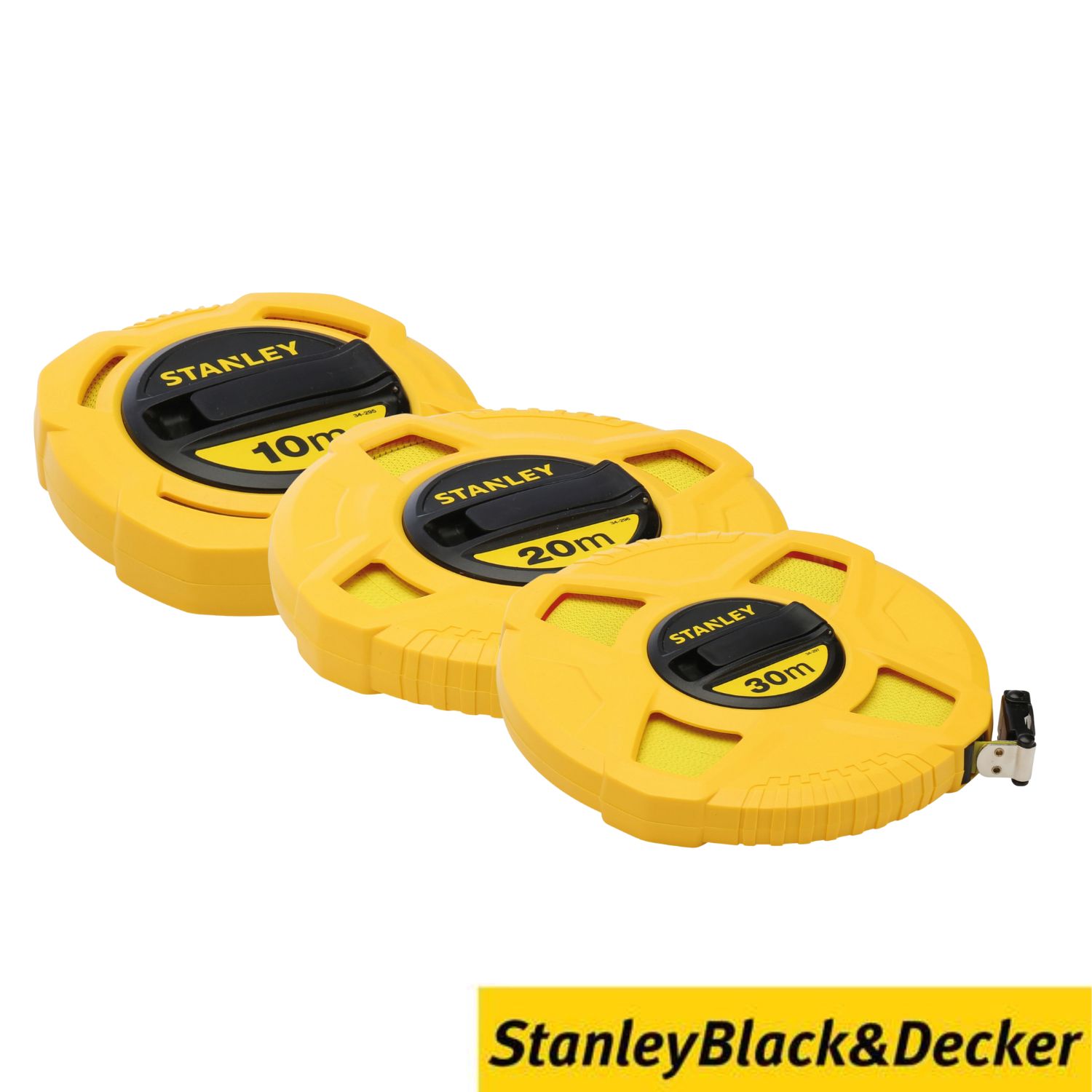 Fita Métrica Longa Fibra de Vidro 10/20/30M 12,5MM Caixa Fechada Stanley 0-34-295 0-34-296 0-34-297