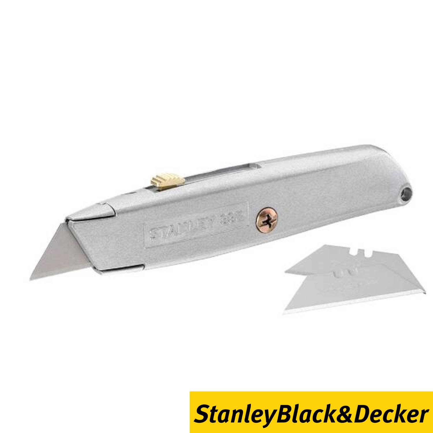 X-Acto Retrátil 155MM 99E Aço Zinco Stanley 1-10-099 c/ 3 Lâminas