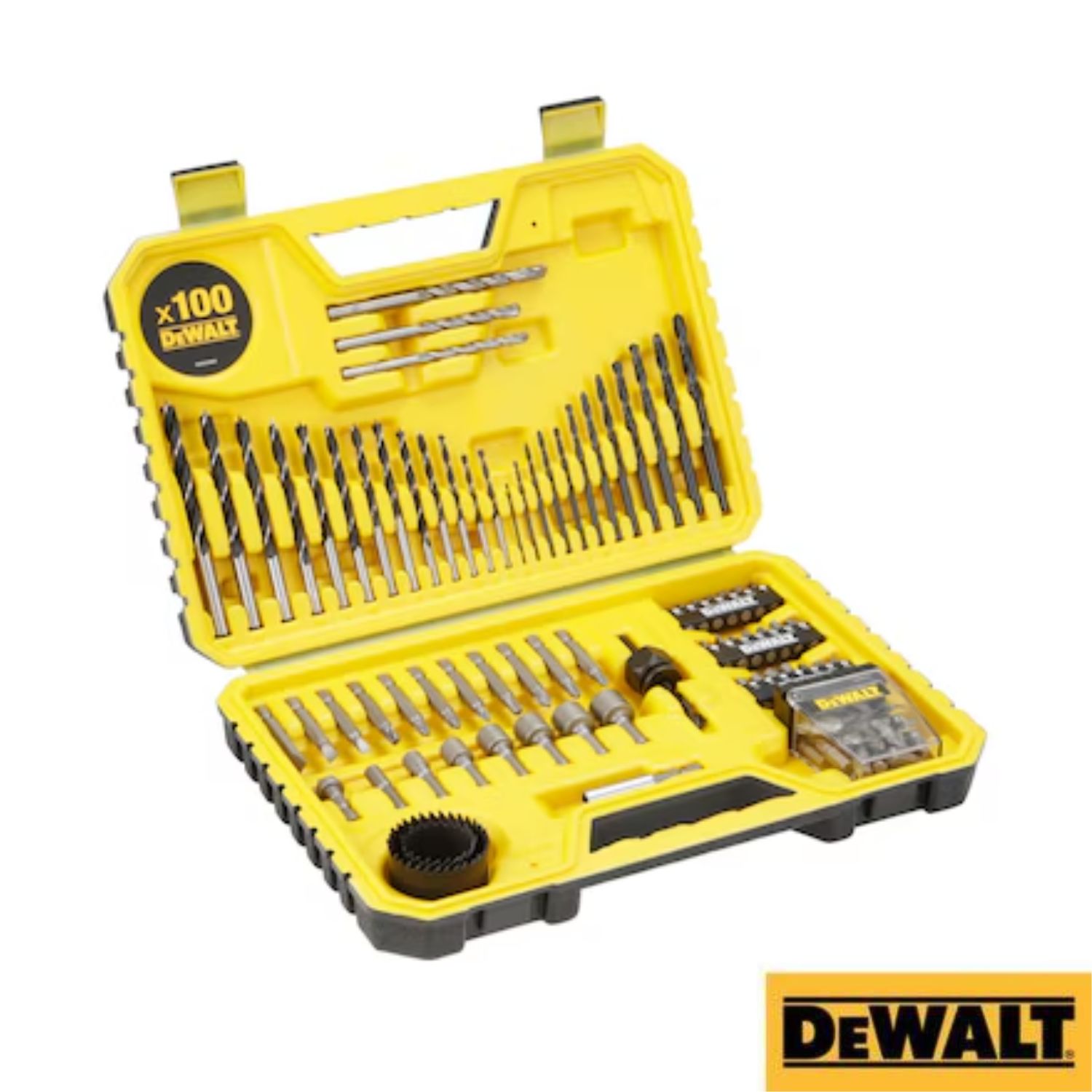 Conjunto Jogo 100 Peças Dewalt DT71563-QZ para Furar e Aparafusar