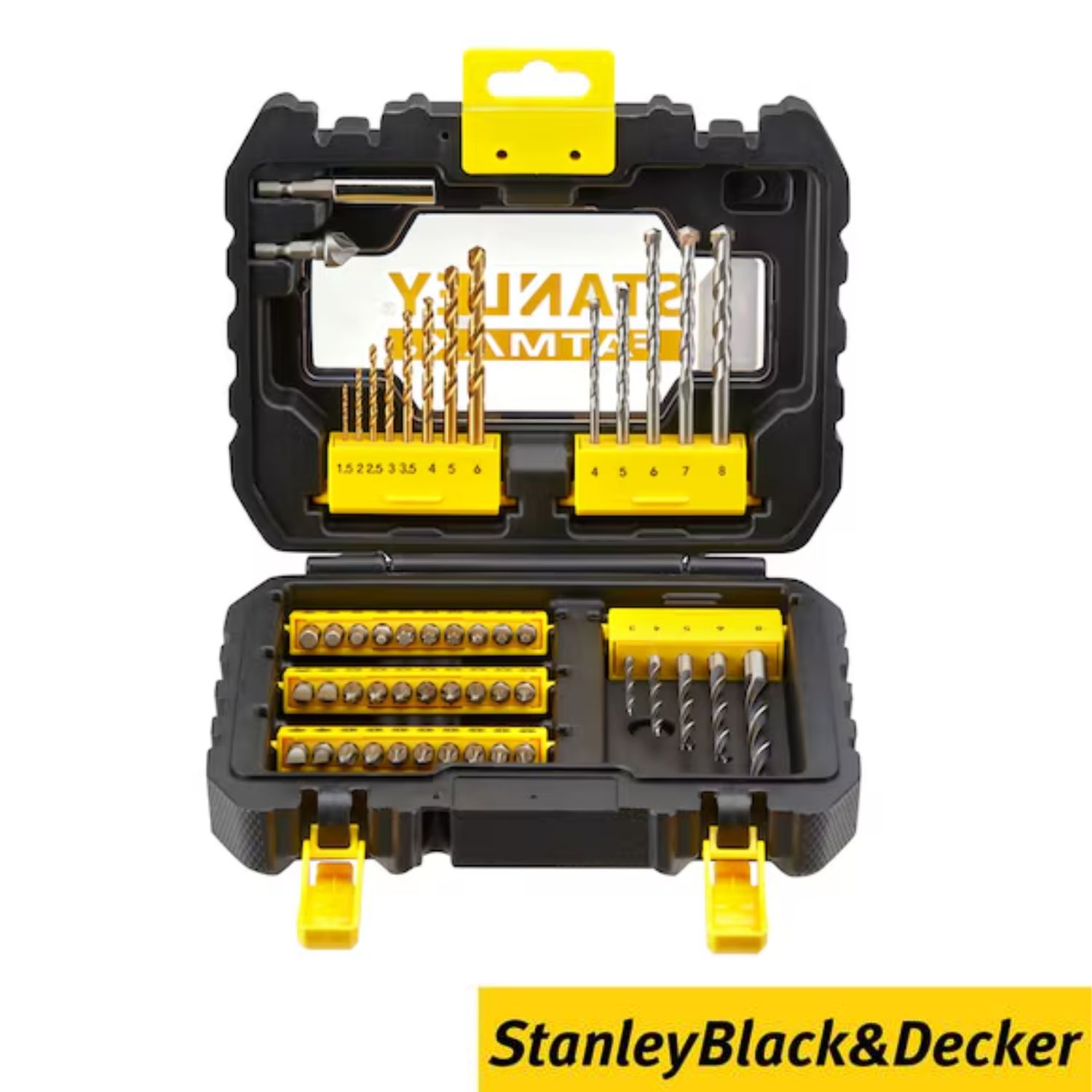 Conjunto Jogo 50 Peças FATMAX Stanley STA88542-XJ para Furar e Aparafusar Brocas Bits