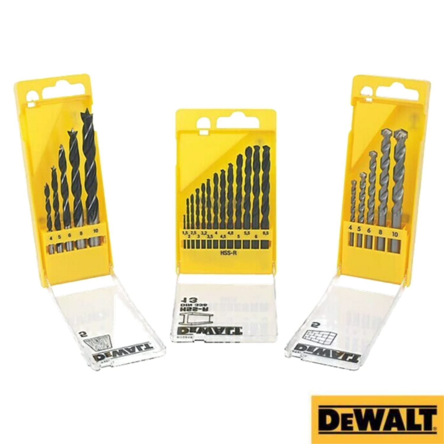 Conjunto Jogo 23 Brocas Combinadas Dewalt DT71582-QZ para Madeira, Ferro e Betão