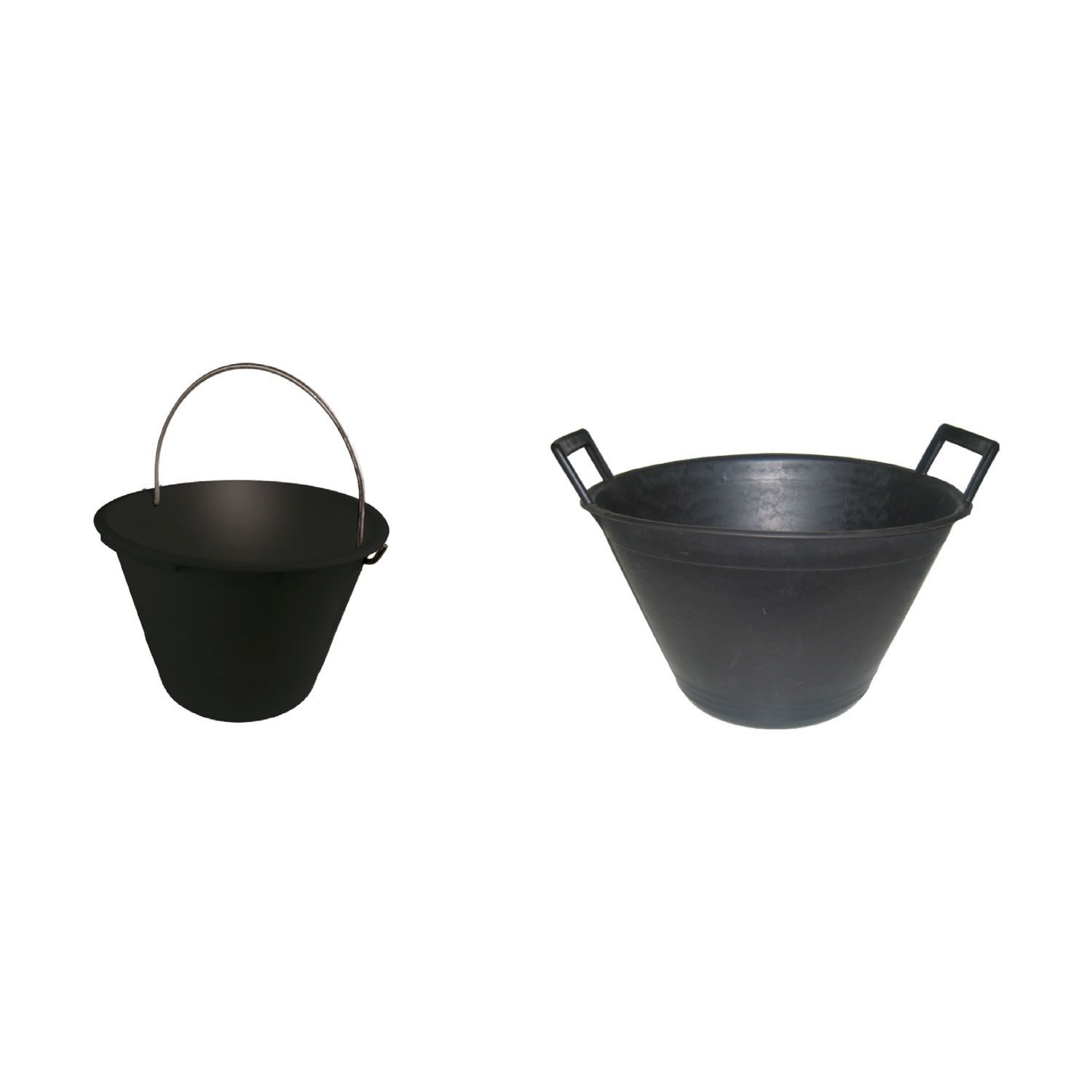 Balde de Pedreiro Preto 8/10 Litros