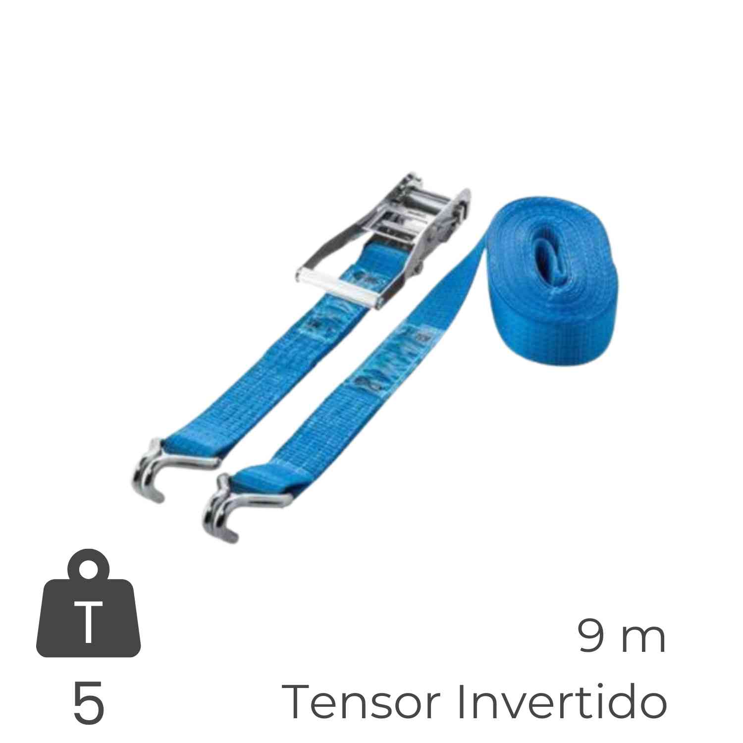 Cinta de Amarração Carga 5 Toneladas 9M Transporte Arrumação Camião Atrelado Barco 4X4