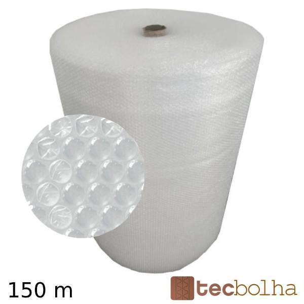 Plástico Bolha de Ar TecBolha Rolo 150 m2 (150mX1m) Embalamento Proteção Transporte - Rolo com 150 m2 - 150m x 1m