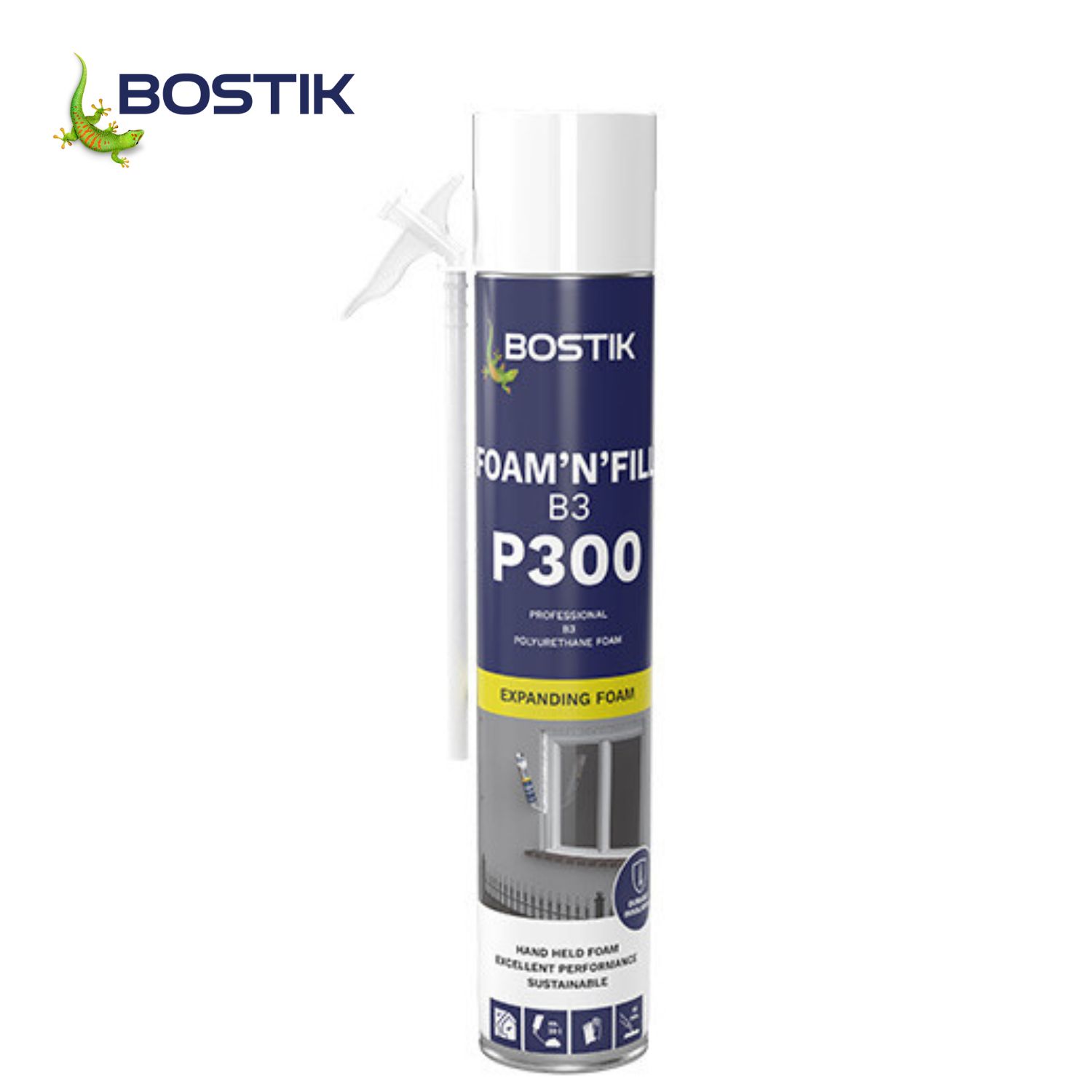 Espuma Poliuretano Manual Bostik P300 FOAM'N'FILL B3 Fixação Preenchimento  Selagem Isolamento 750 ml