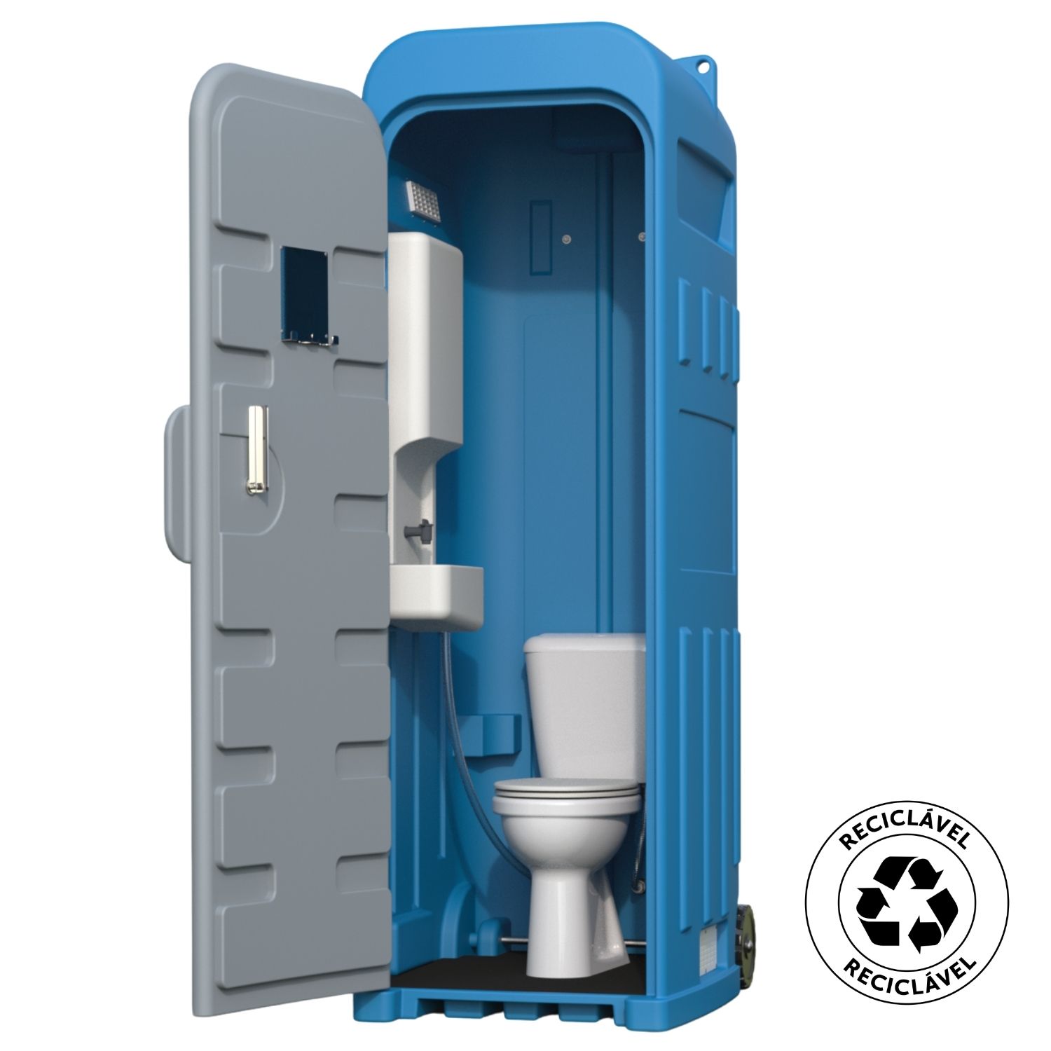 WC Sanitário Ligação à Rede c/ Rodas Obra Provisório Estaleiro