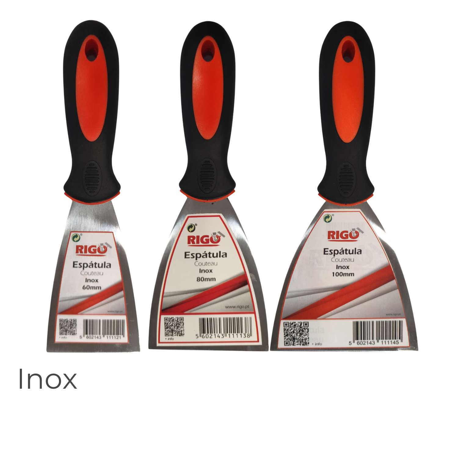 Espátula de Aço 60 / 80 / 100mm Inox