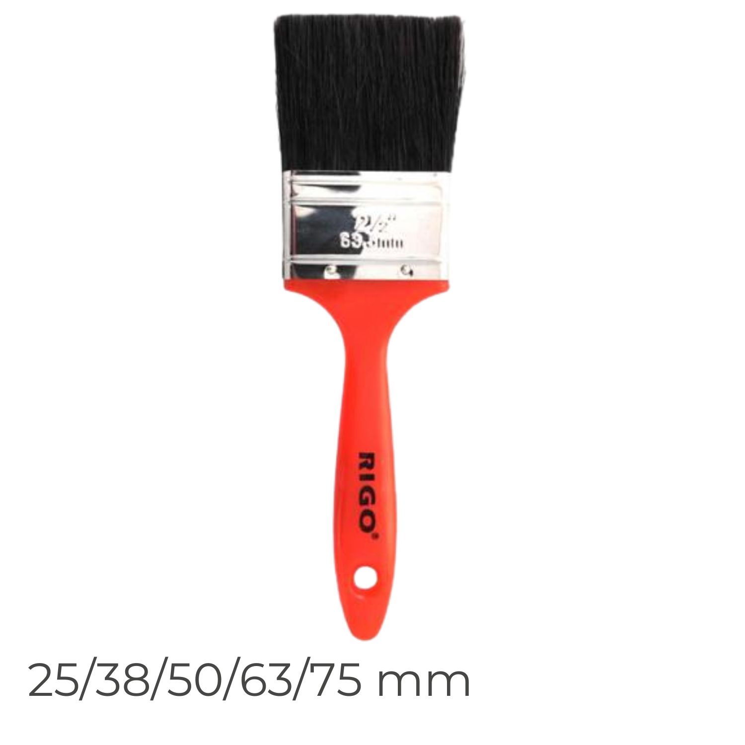 Trincha Junior Pintura Cerda Preta 25/38/50/63/75MM Todas as Superfícies Recortes e Retoques