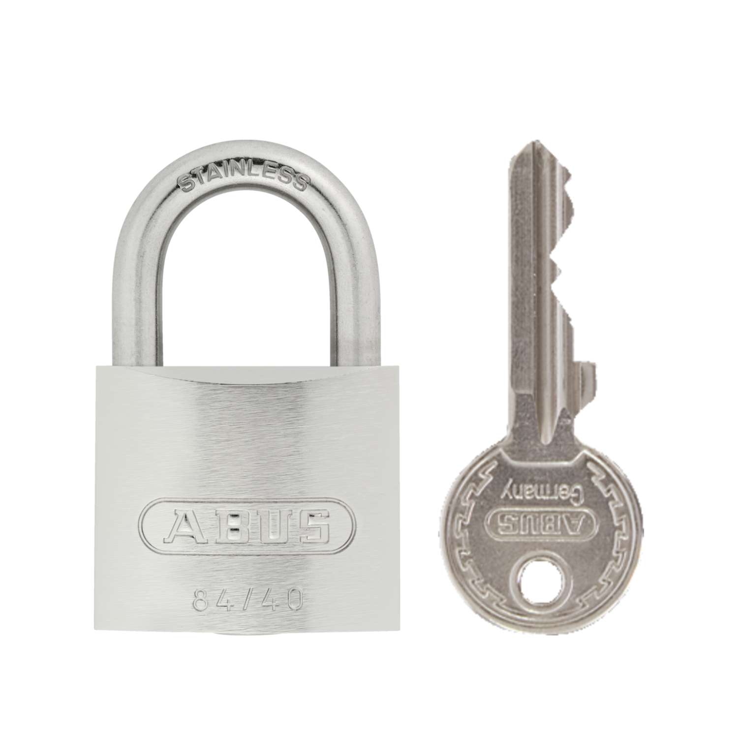 Cadeado Inoxidável 40mm ABUS 84IB/40 B Resistente Portão Segurança Corrente