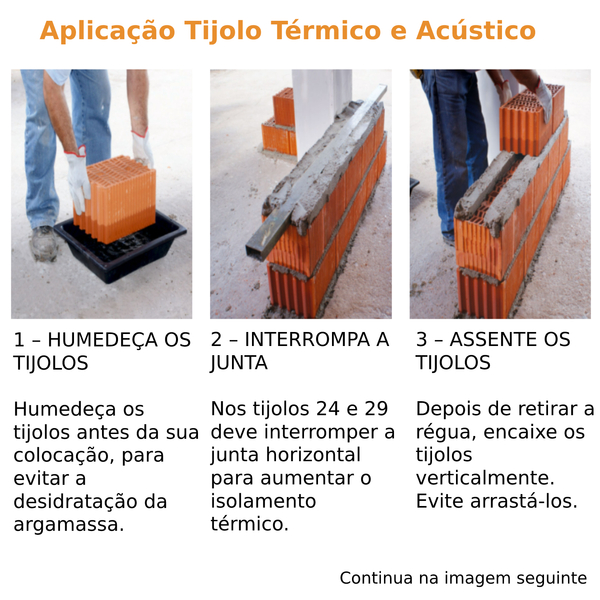 Tijolo Cerâmico Térmico e Acústico Pro 14/19/20/24/25/29 ETICS Capoto - 30 x 19 x 19 CM - Palete não Incluída
