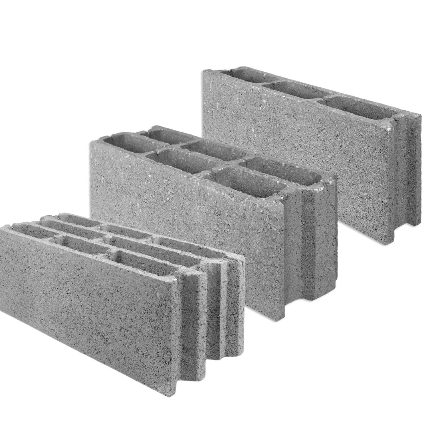 Bloco de Betão Alvenaria Parede Interior Exterior Normal 10/15/20CM