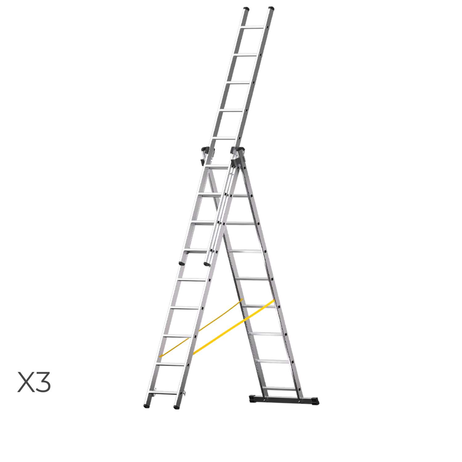 Escadote Alumínio TREK X3 - Altura Homem 4,25/5,87M Resistente