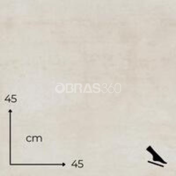 Mosaico Cerâmico Antiderrapante Cinza Porcelânico Mate Esmaltado 45 x 45cm