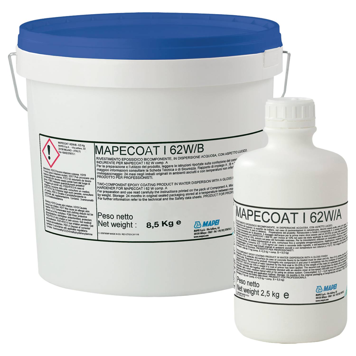 Revestimento Epoxídico Bicomponente Mapei Mapecoat I62 W