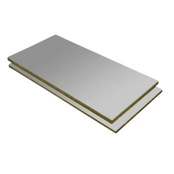 Lã de Rocha Isolamento Térmico Acústico Painel Revestido a Alumínio Rocterm PA 70 (70 kg/m3)